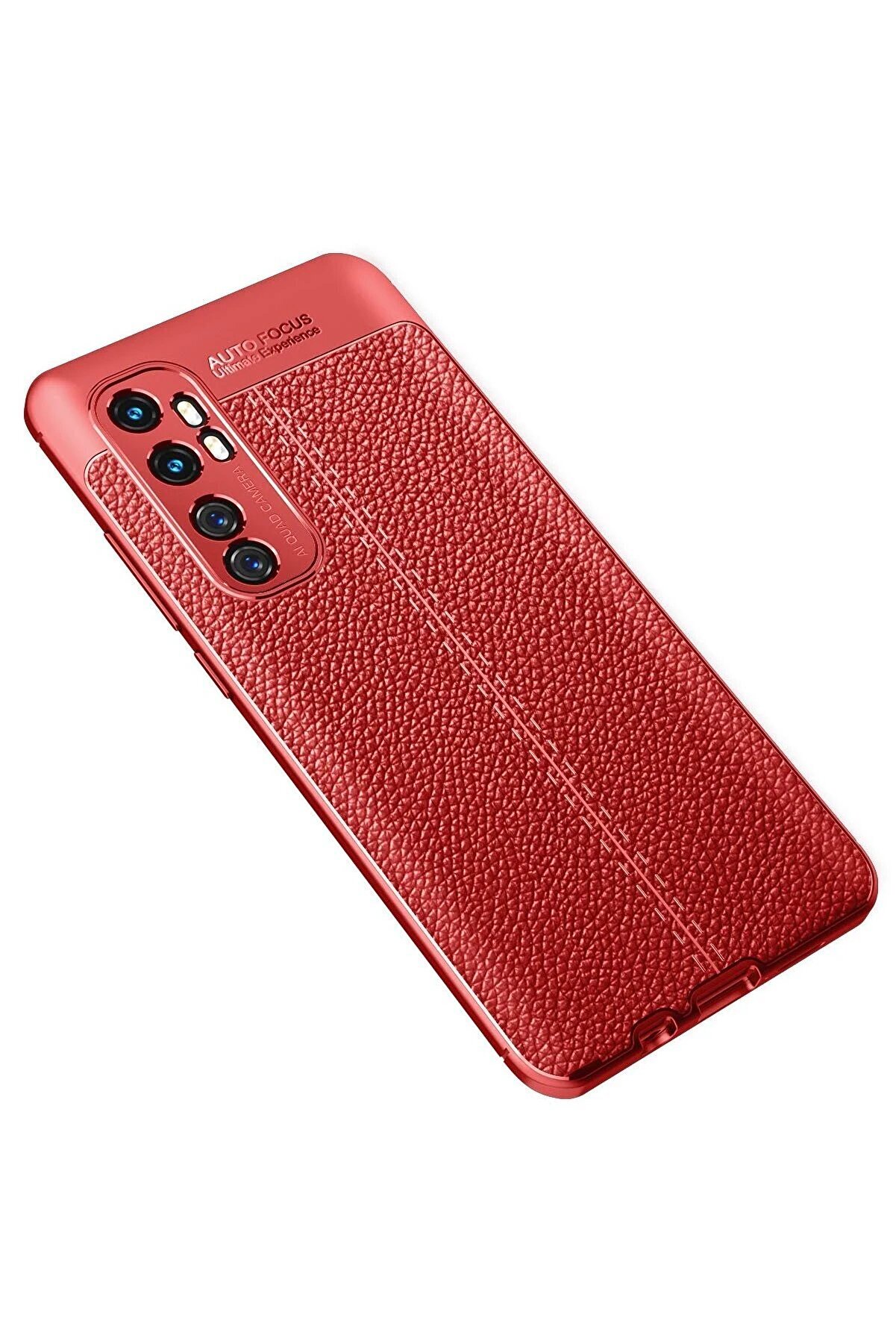 Xi̇aomi̇ Mi̇ Note 10 Li̇te Kılıf Auto Focus Kapak - Kırmızı - Dropx8366-6874