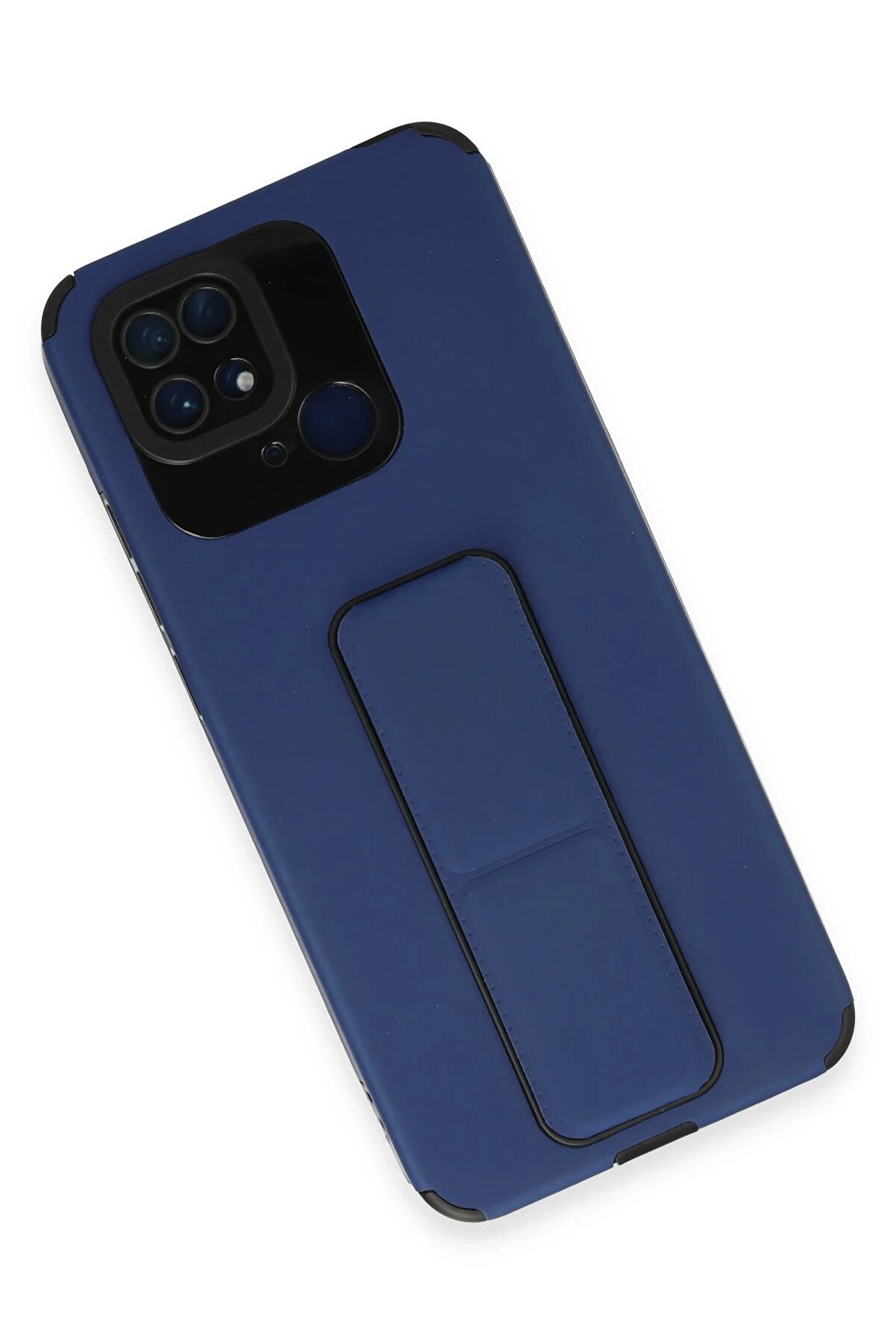 Xi̇aomi̇ Redmi̇ 10C Kılıf Mega Standlı Si̇li̇kon - Mavi̇ - Dropx7108-2088