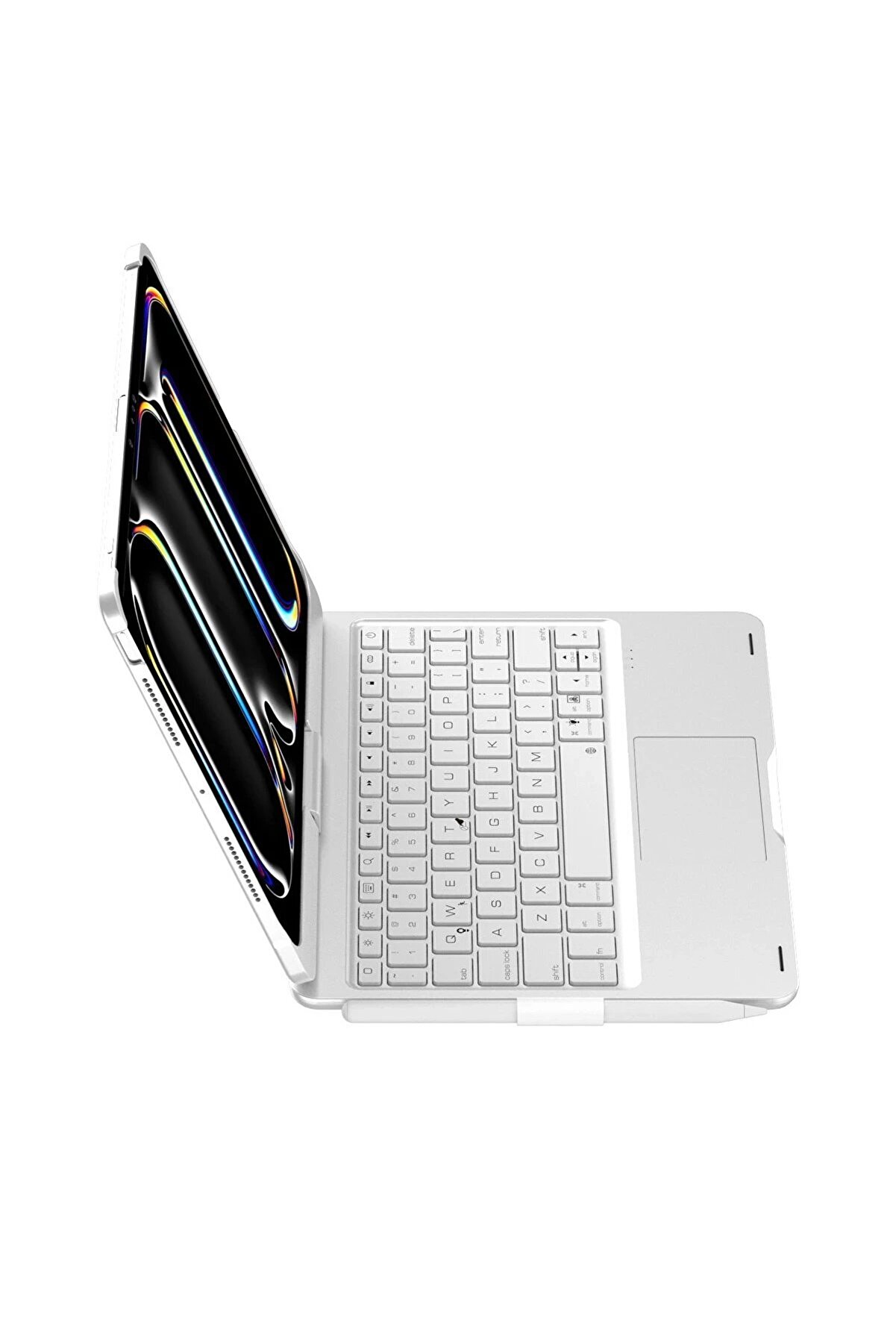 İpad Pro 11 (2024) F11 Ats Kılıf Magi̇c Dönen Klavyeli̇ Tablet Kılıf - Gümü - Dropx1396-9205