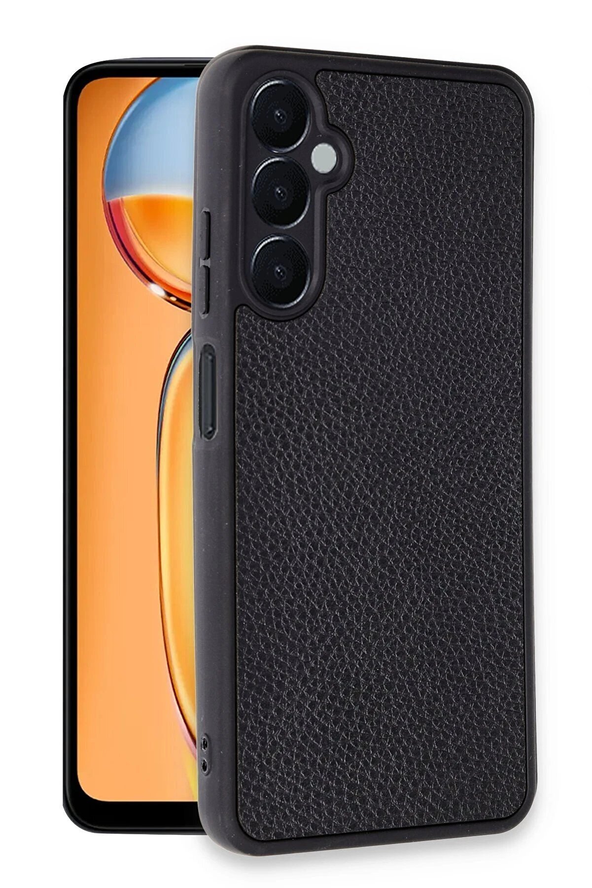 Samsung Galaxy M15 Kılıf Aras Deri̇ Kapak - Si̇yah - Dropx8638-5173