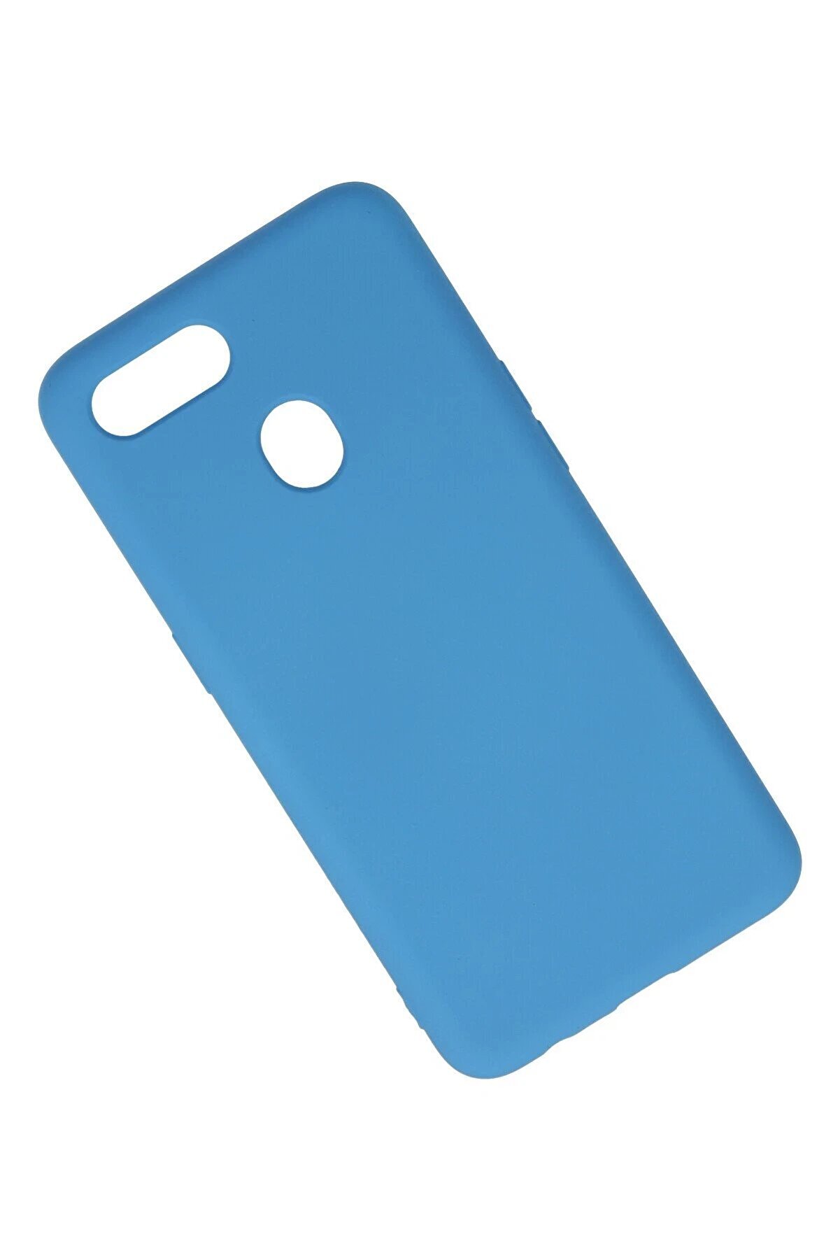 Oppo A12 Kılıf Nano İ&ccedil;i̇ Kadi̇fe Si̇li̇kon - Mavi̇ - Dropx5399-1390