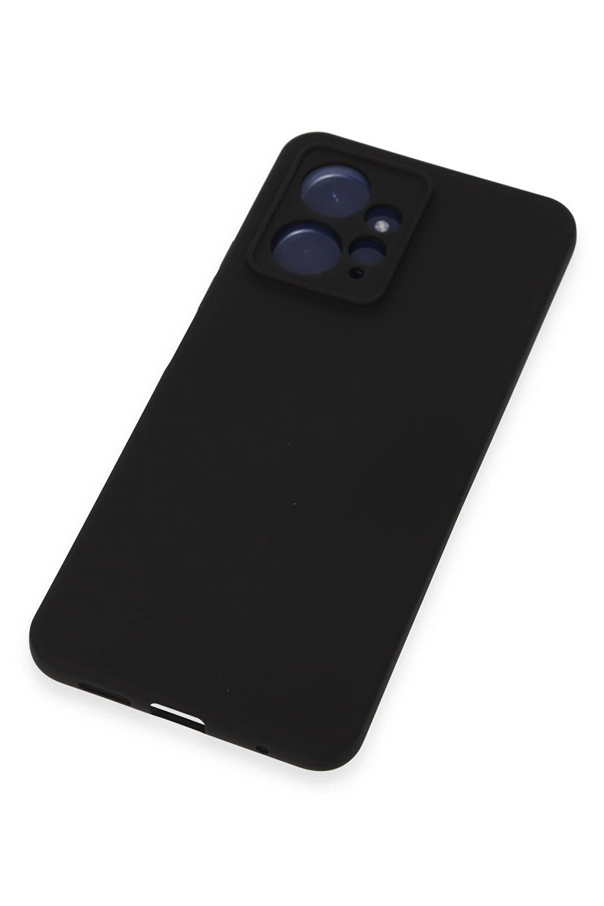 Xi̇aomi̇ Redmi̇ Note 12 4G Kılıf Nano İçi̇ Kadi̇fe Si̇li̇kon - Si̇yah - Dropx4400-3128