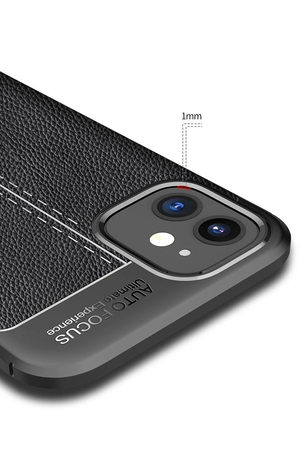 İphone 12 Mi̇ni̇ Kılıf Auto Focus Kapak - Si̇yah - Dropx8906-2968
