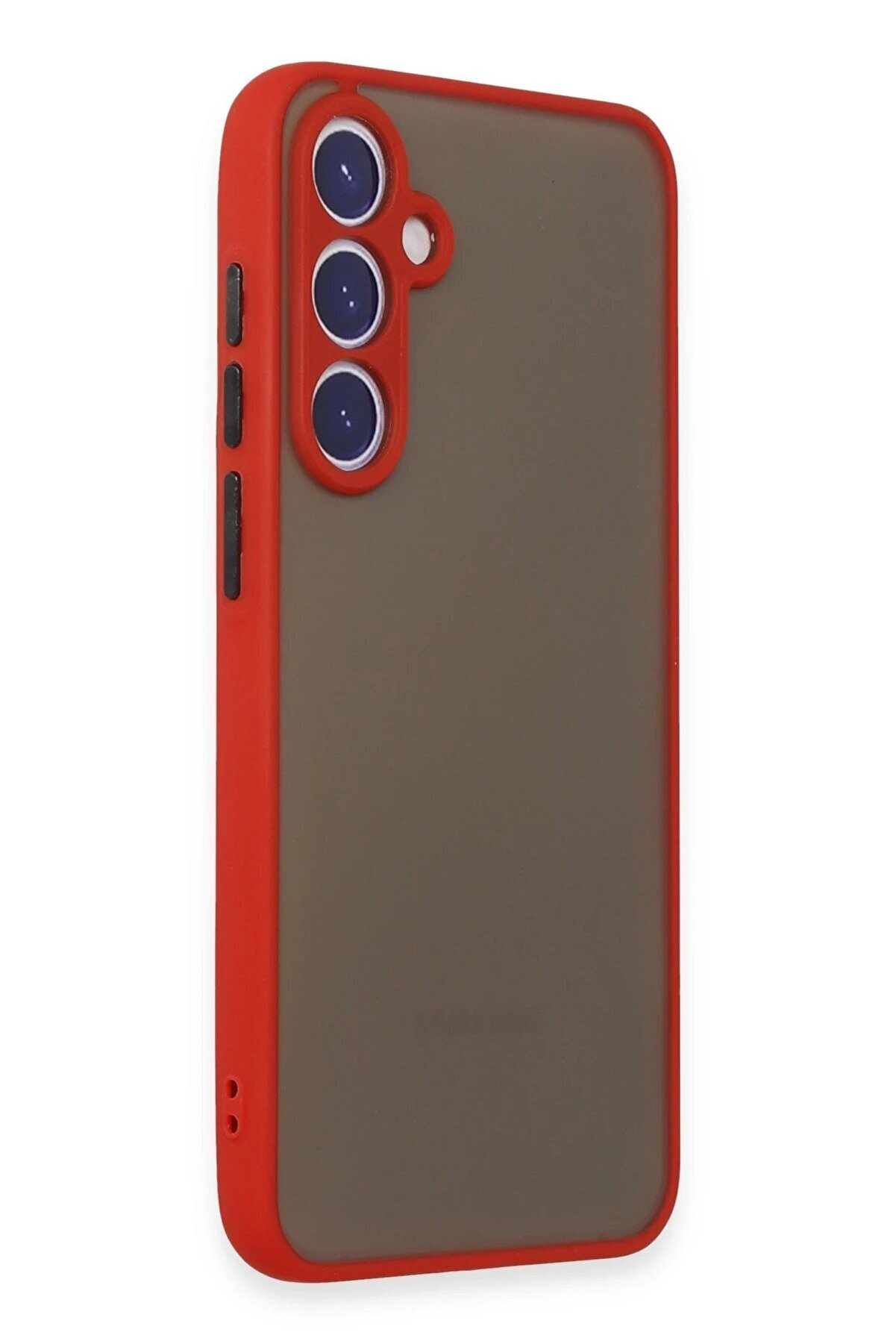 Samsung Galaxy S23 Kılıf Montreal Si̇li̇kon Kapak - Kırmızı - Dropx1320-7608