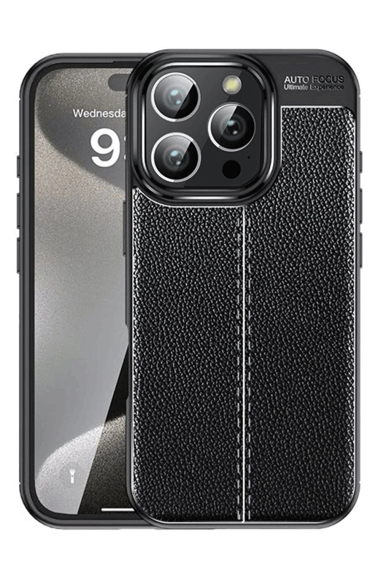 CepteToptan iPhone 16 Pro Max Kılıf Auto Focus Kapak - Siyah - DROPX7255-6751