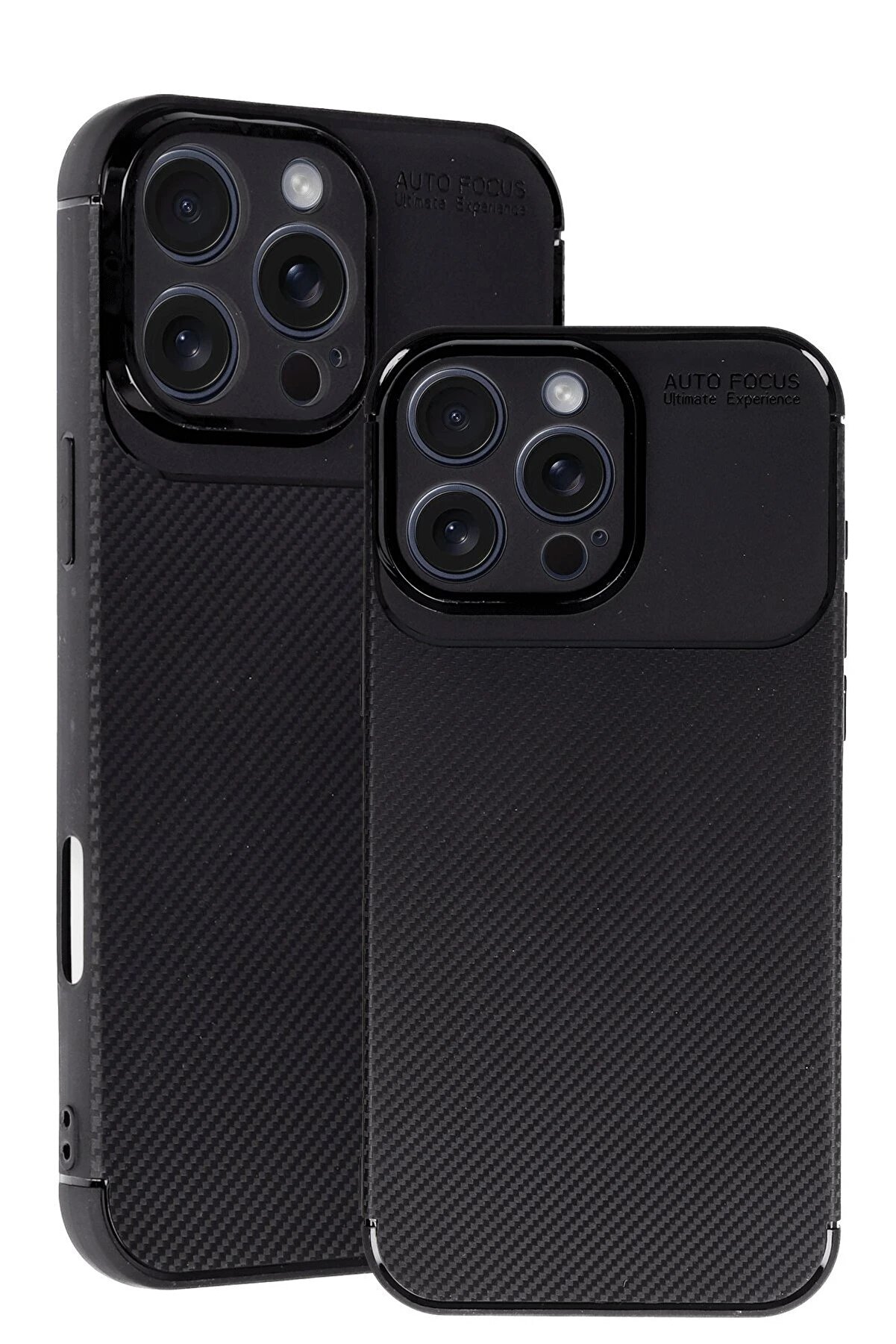 İphone 16 Pro Kılıf Auto Focus Karbon Kapak - Si̇yah - Teknocep8593-3621