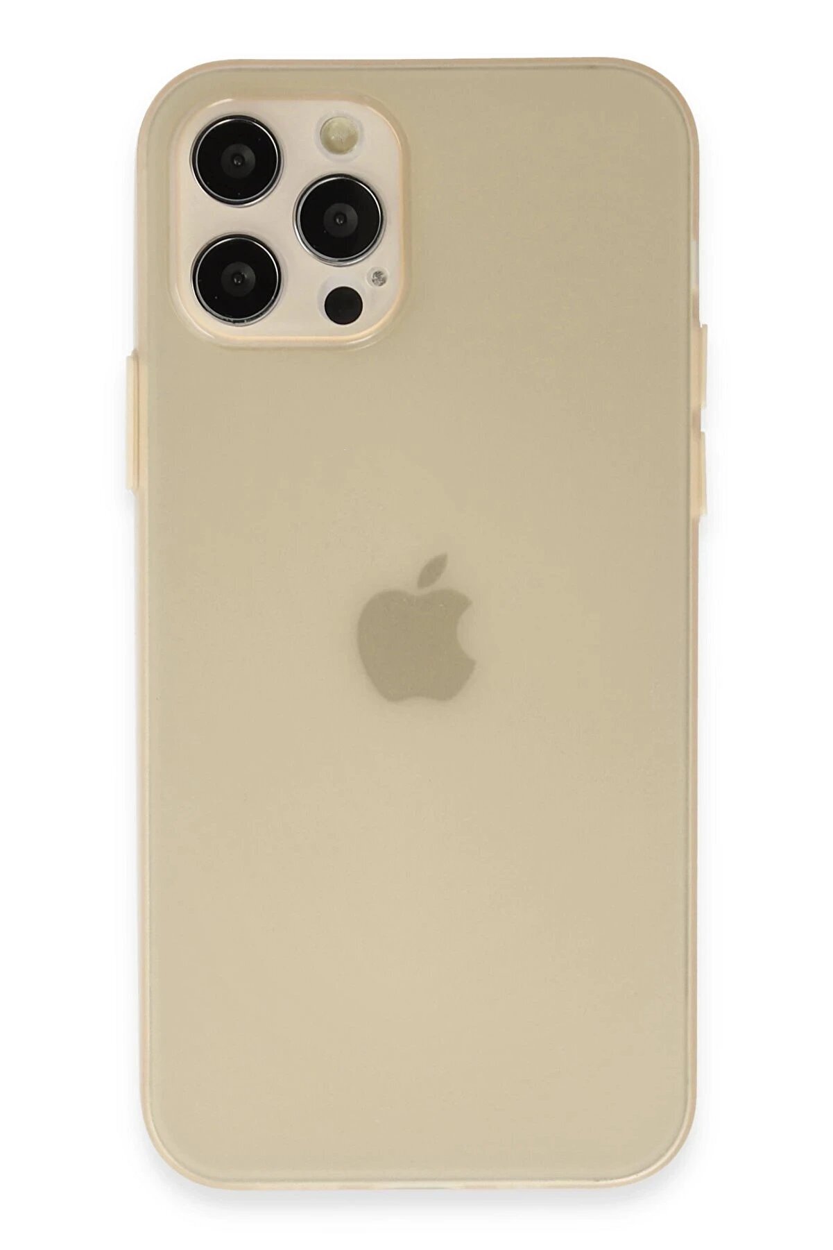 CepteToptan iPhone 12 Pro Max Kılıf Silikon - Gold - DROPX9946-2873