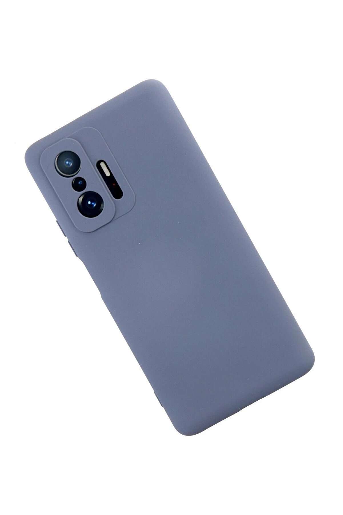 Xi̇aomi̇ Mi̇ 11T Pro Kılıf Nano İ&ccedil;i̇ Kadi̇fe Si̇li̇kon - Gri̇ - Dropx9059-4240