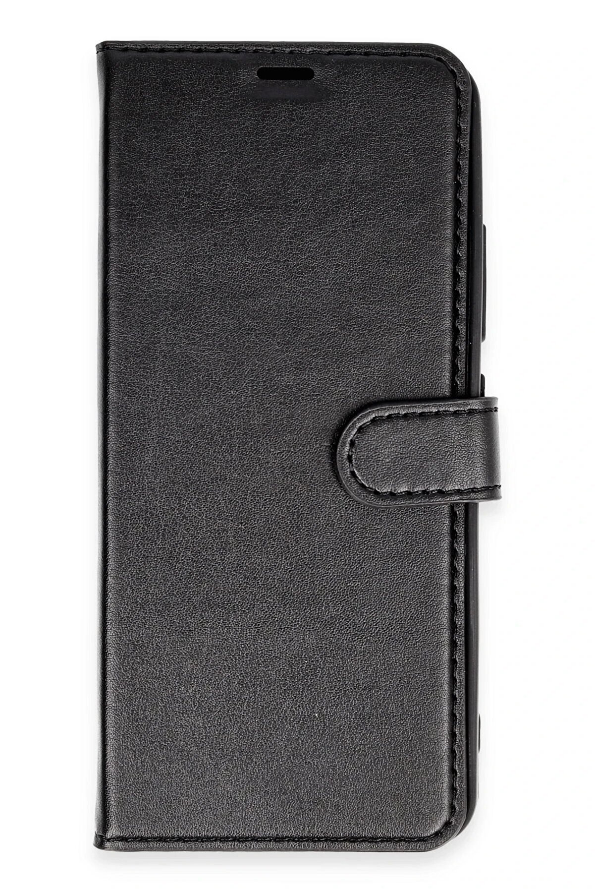 Realme 12 Li̇te Kılıf Trend S Plus Kapaklı Kılıf - Si̇yah - Dropx4016-5244