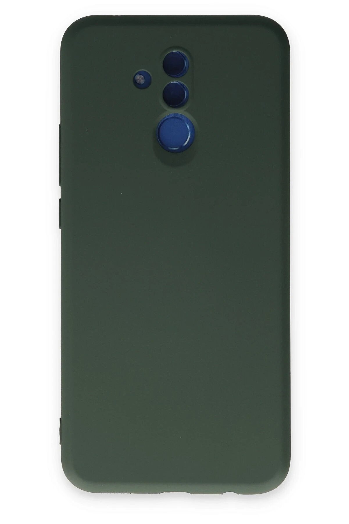 CepteToptan Huawei Mate 20 Lite Kılıf Nano i&ccedil;i Kadife Silikon - Koyu Yeşil - DROPX9999-8011