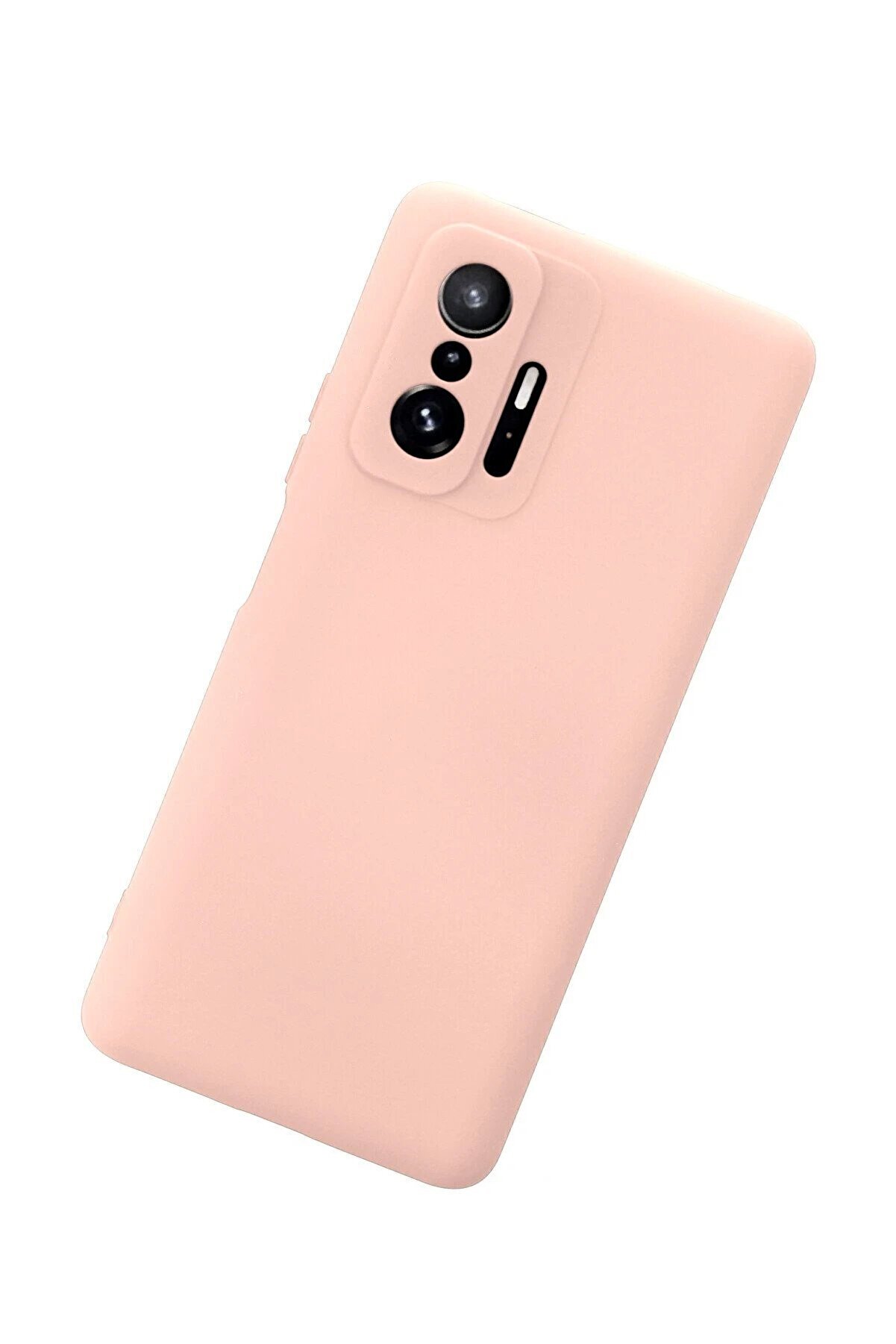 Xi̇aomi̇ Mi̇ 11T Pro Kılıf Nano İçi̇ Kadi̇fe Si̇li̇kon - Pudra - Dropx5815-3046
