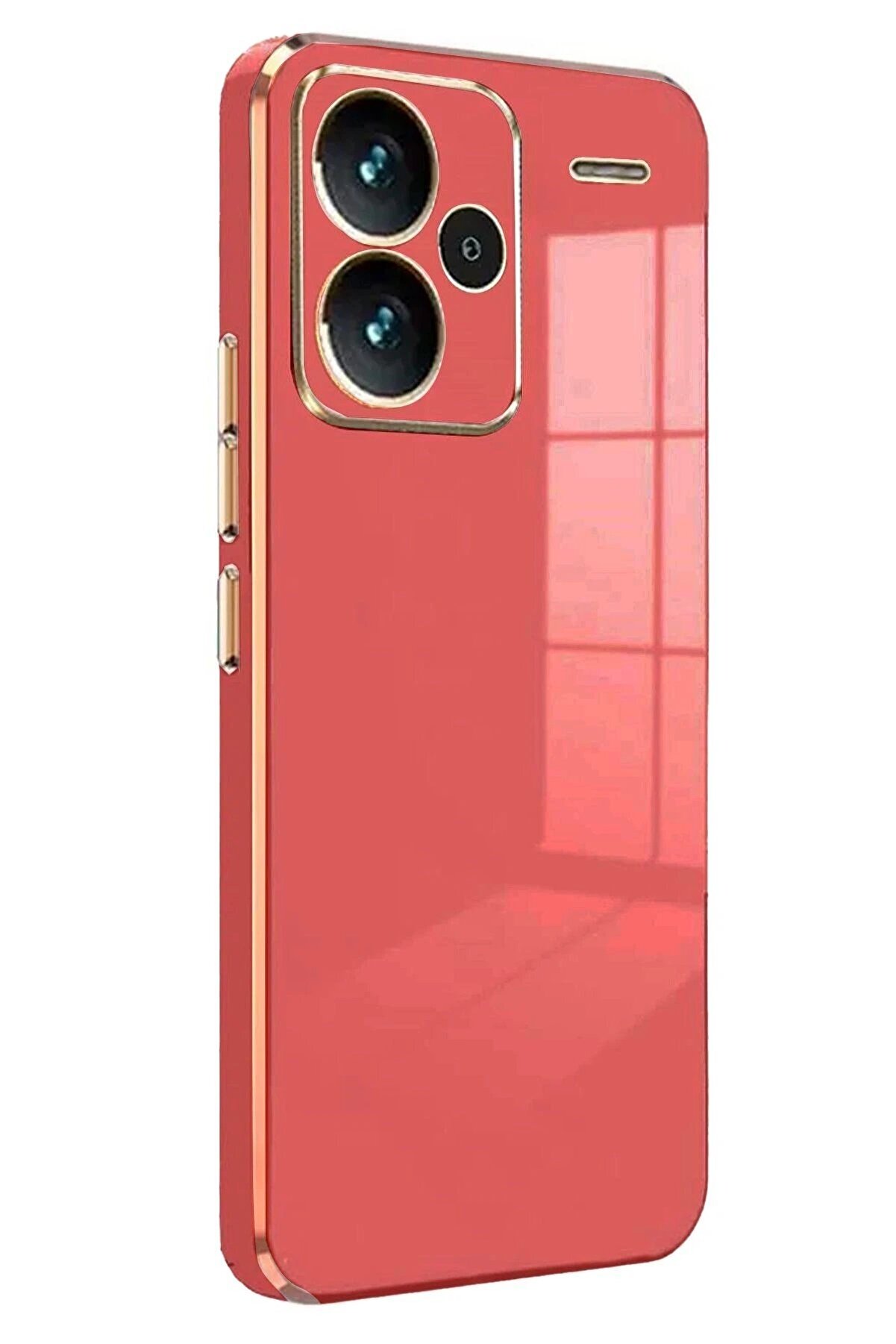 CepteToptan Xiaomi Redmi Note 13 Pro Plus Kılıf Volet Silikon - Kırmızı - DROPX1255-7182