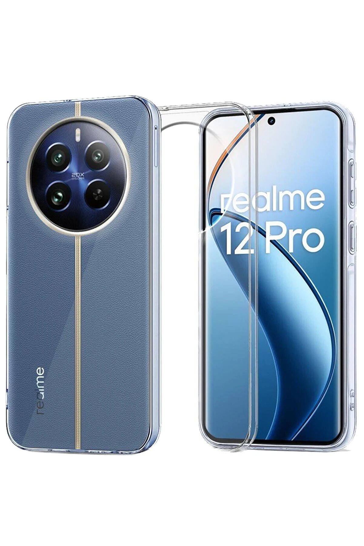 Realme 12 Pro Plus Kılıf Lüx Şeffaf Si̇li̇kon - Dropx3928-4033