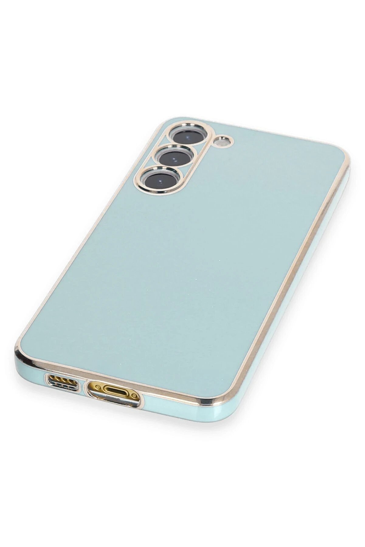 Samsung Galaxy S23 Plus Kılıf Volet Si̇li̇kon - Açık Yeşi̇l - Dropx9590-5370