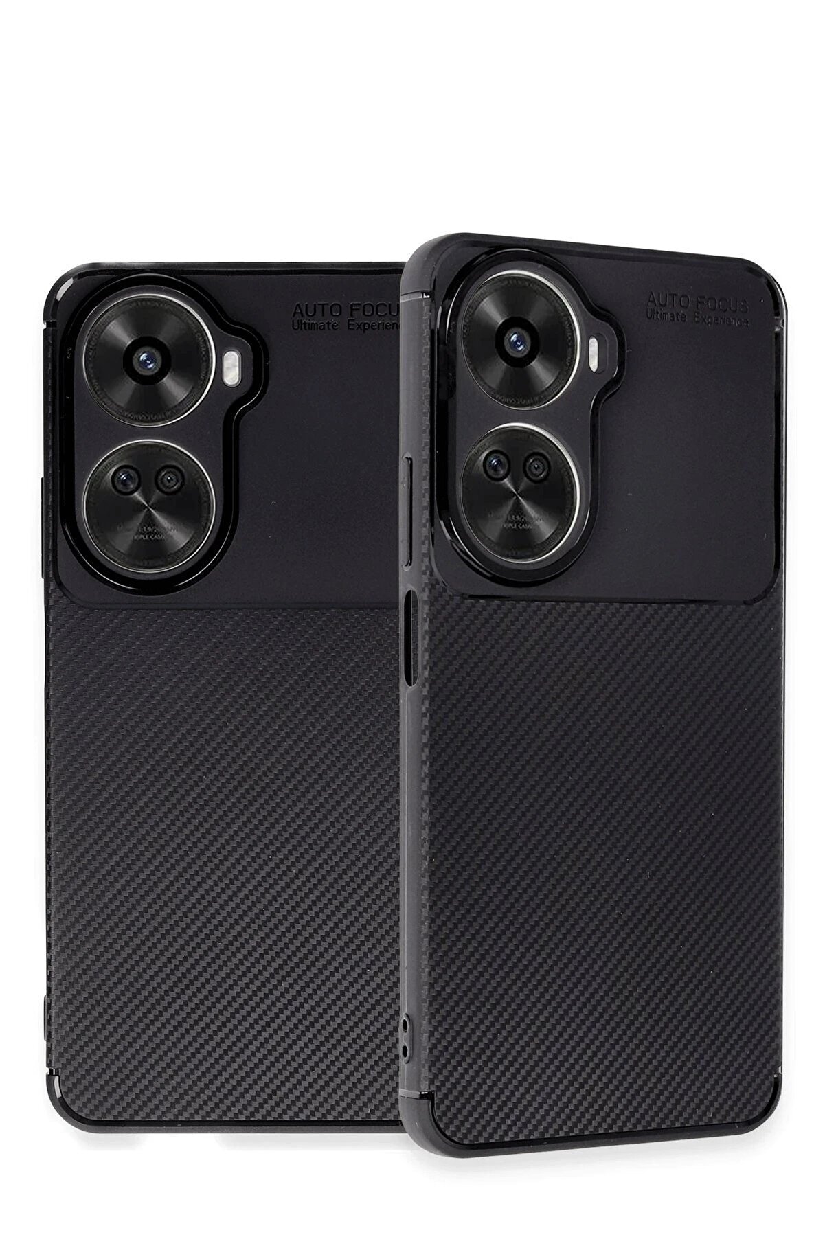 Huawei̇ Nova 12 Se Kılıf Auto Focus Karbon Kapak - Si̇yah - Dropx3497-3361