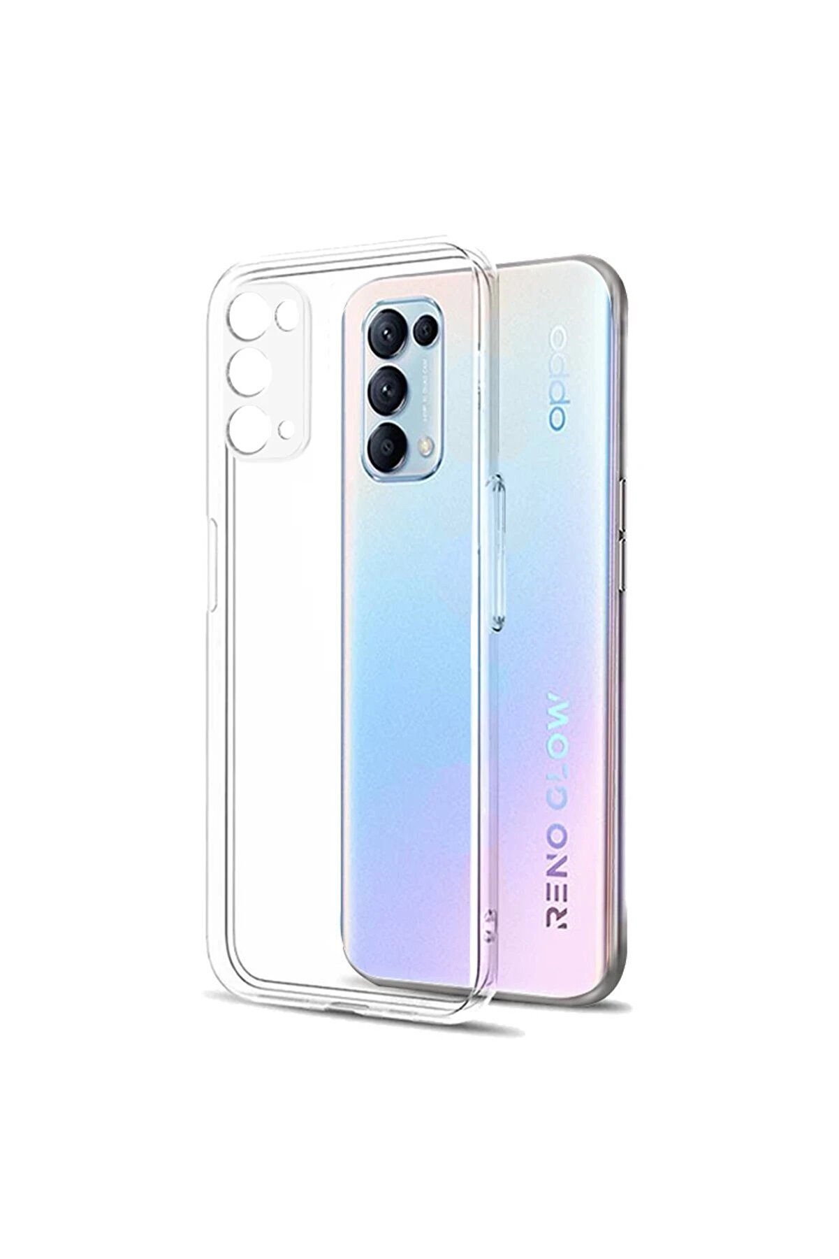 CepteToptan Oppo Reno 5 Pro Kılıf Lüx Şeffaf Silikon - DROPX6069-4284