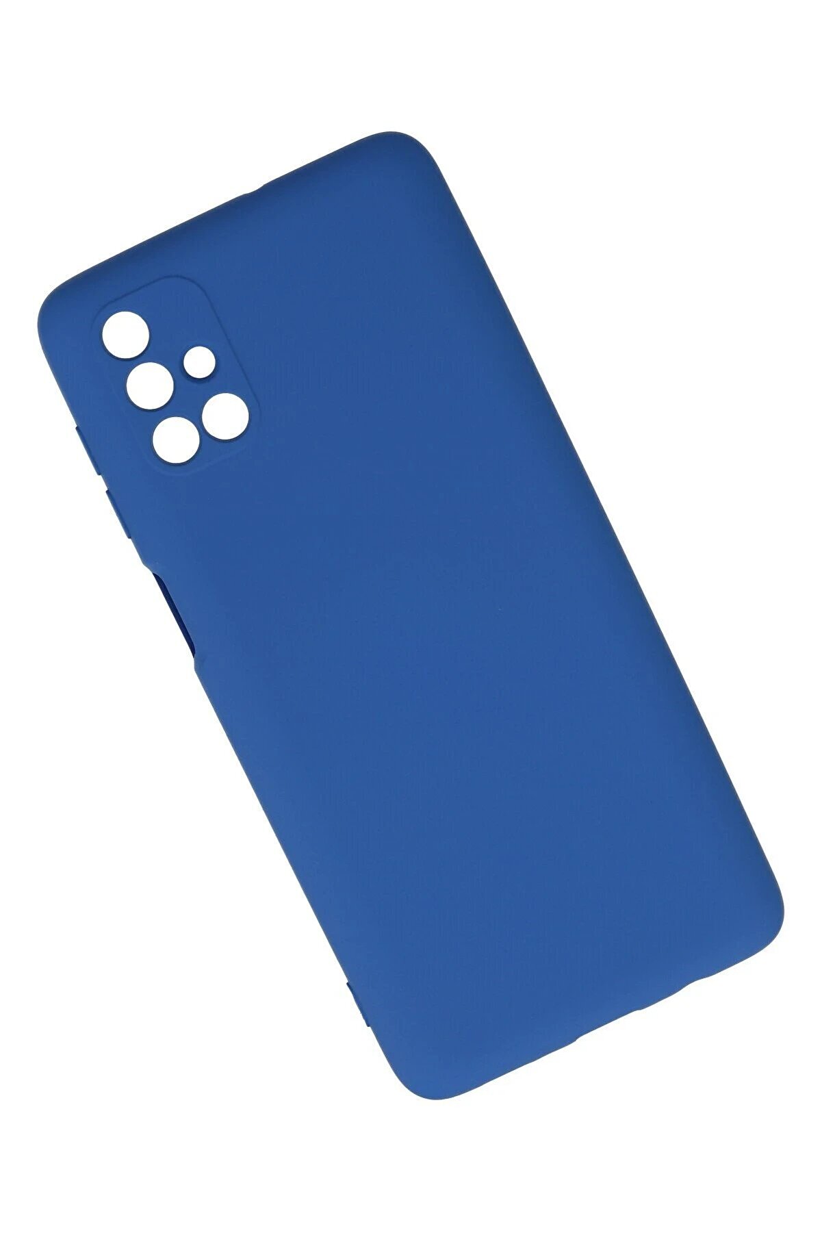 Samsung Galaxy M51 Kılıf Nano İçi̇ Kadi̇fe Si̇li̇kon - Mavi̇ - Dropx4897-8727