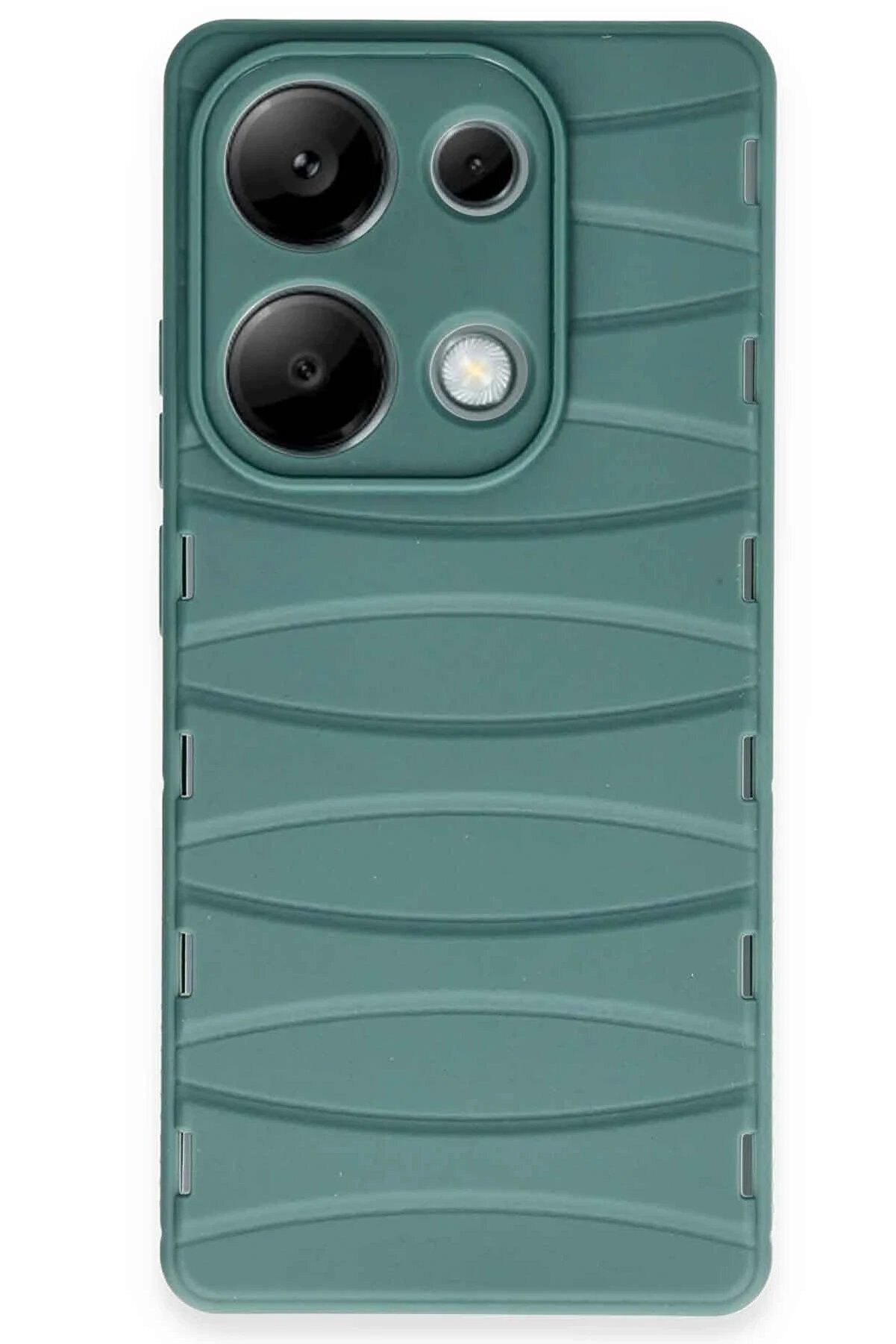 Xi̇aomi̇ Redmi̇ Note 13 Pro 4G Kılıf Bi̇bercas Si̇li̇kon Kapak - Koyu Yeşi̇l - Dropx9310-7946