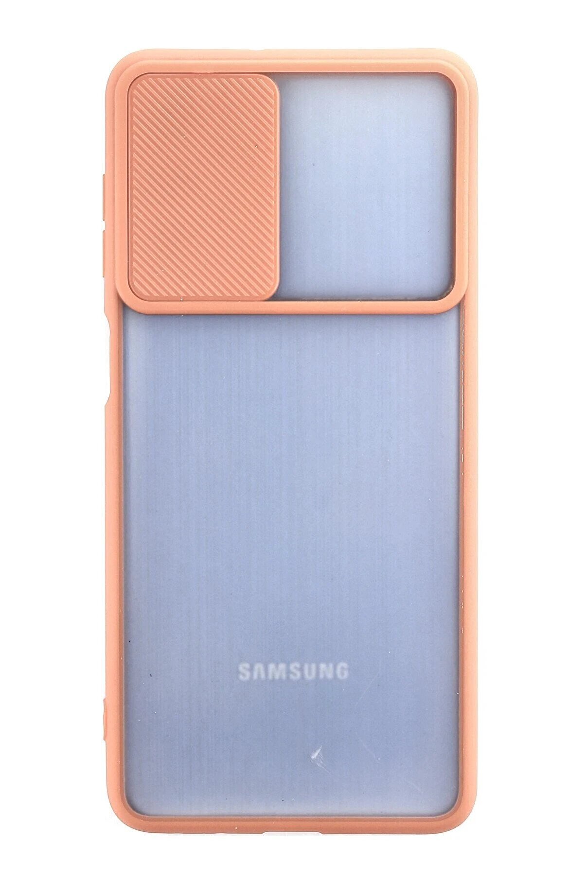 Samsung Galaxy M52 5G Kılıf Palm Buzlu Kamera S&uuml;rg&uuml;l&uuml; Si̇li̇kon - Pembe - Dropx9060-7227