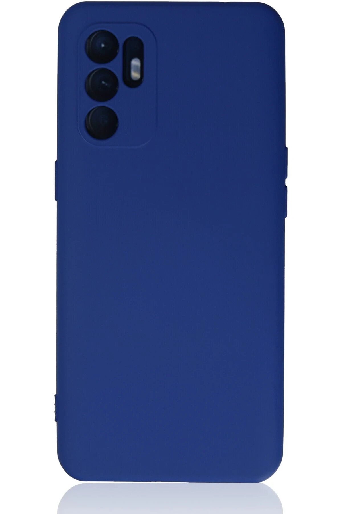 CepteToptan Oppo Reno 6 Kılıf Nano içi Kadife Silikon - Mavi - DROPX9661-5997