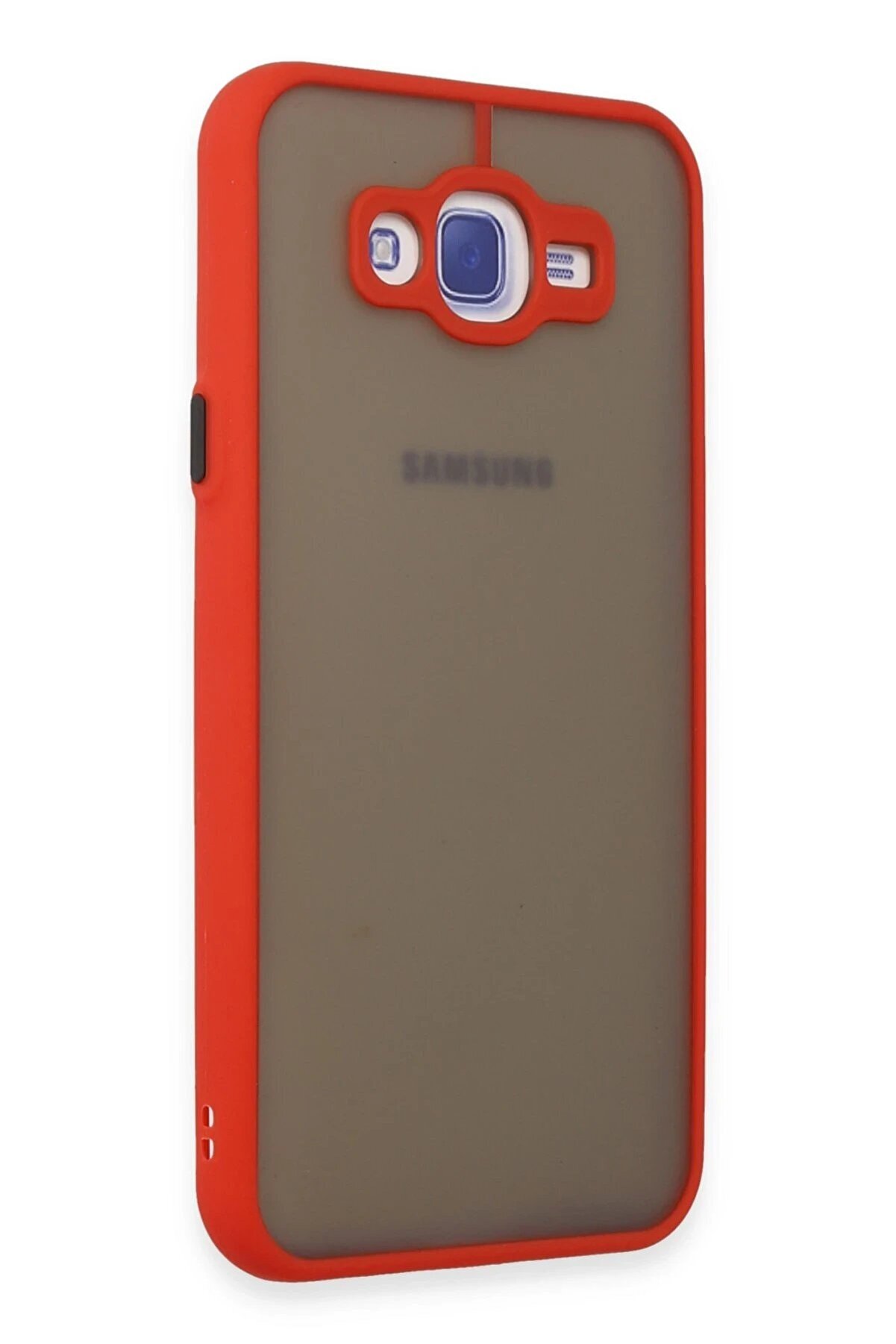 Samsung Galaxy J7 Kılıf Montreal Si̇li̇kon Kapak - Kırmızı - Dropx3280-2218