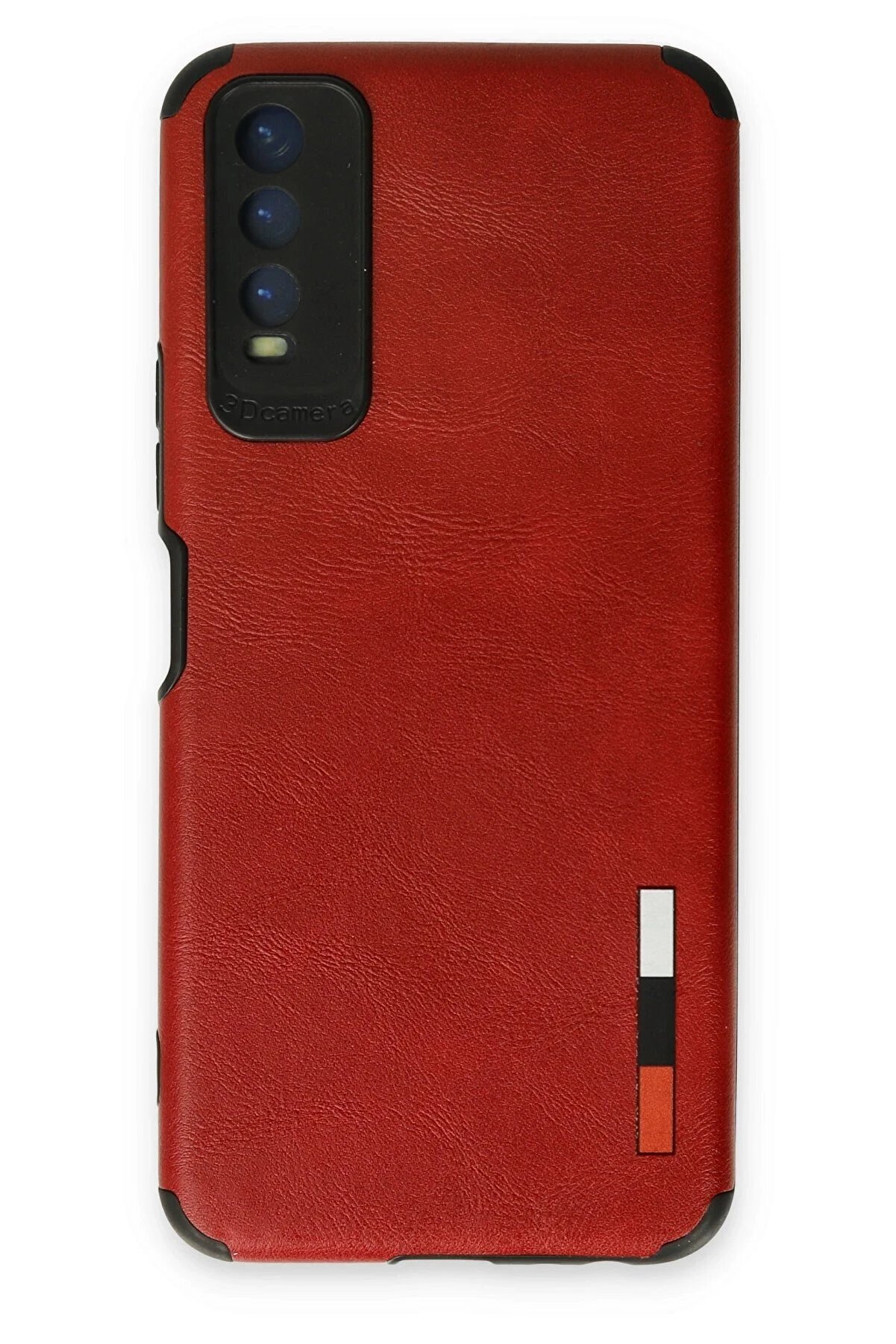 CepteToptan Vivo Y11S Kılıf Loop Deri Silikon - Kırmızı - DROPX7010-6015