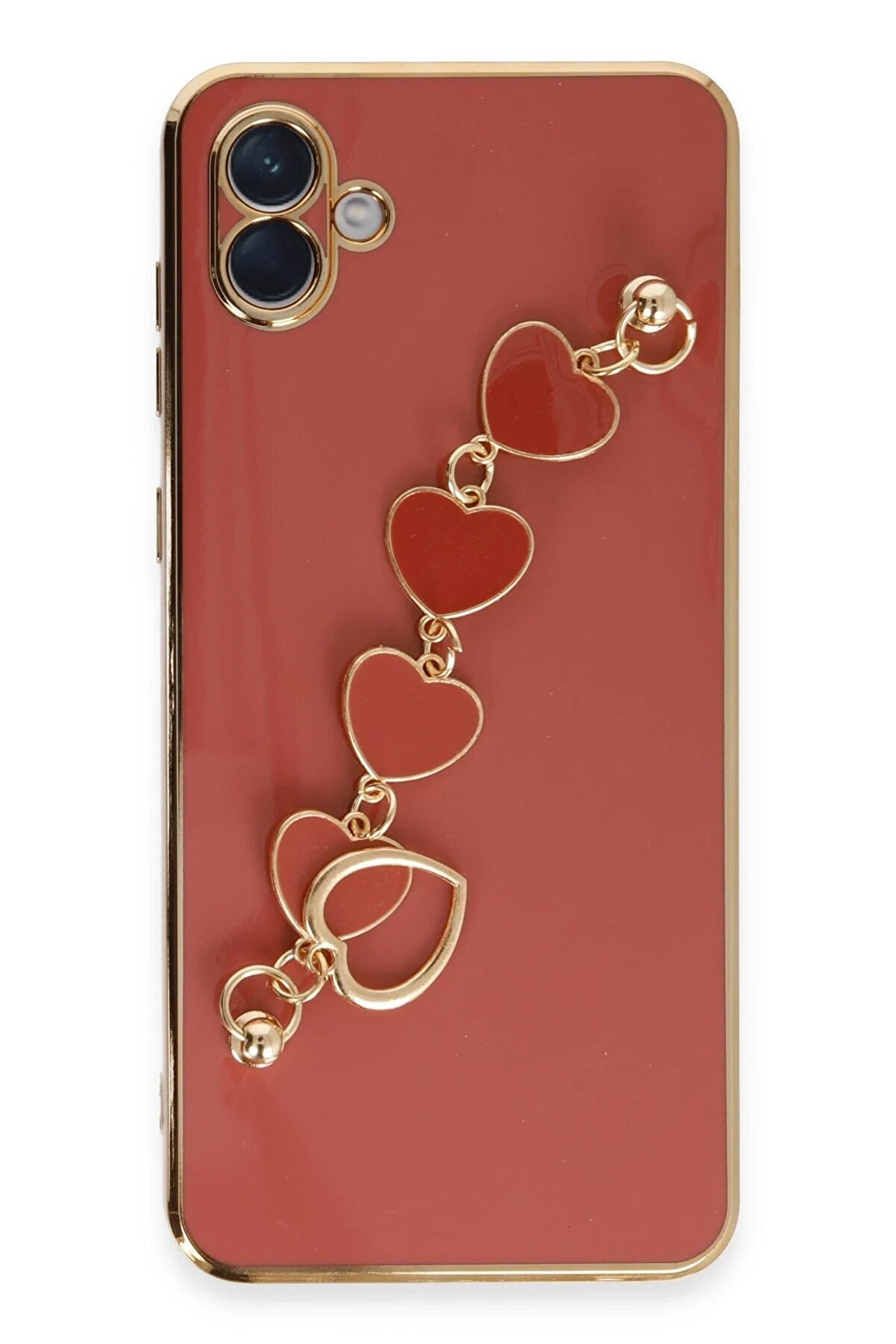 CepteToptan Samsung Galaxy A04 Kılıf Esila Silikon - Kırmızı - DROPX8251-4004