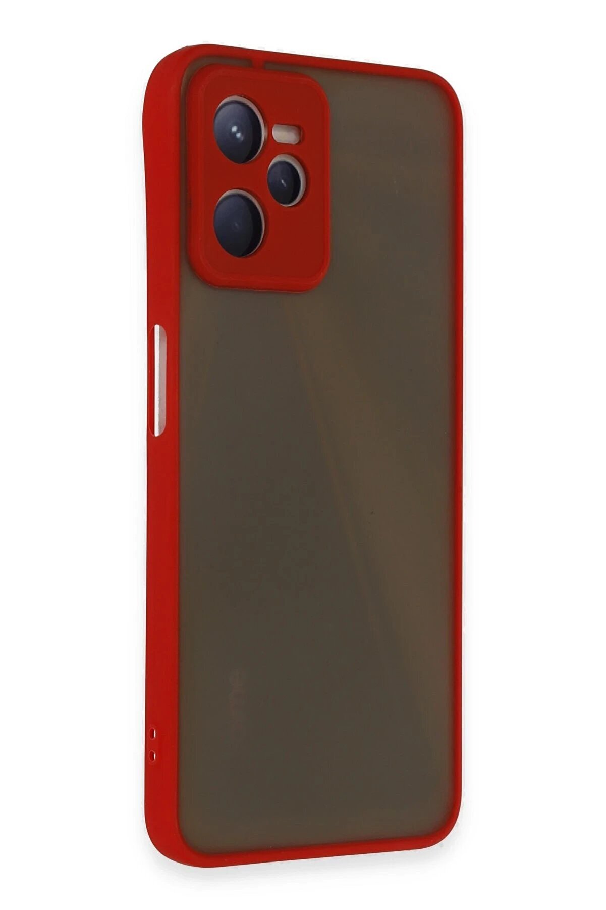 Realme C35 Kılıf Montreal Si̇li̇kon Kapak - Kırmızı - Dropx3015-8143