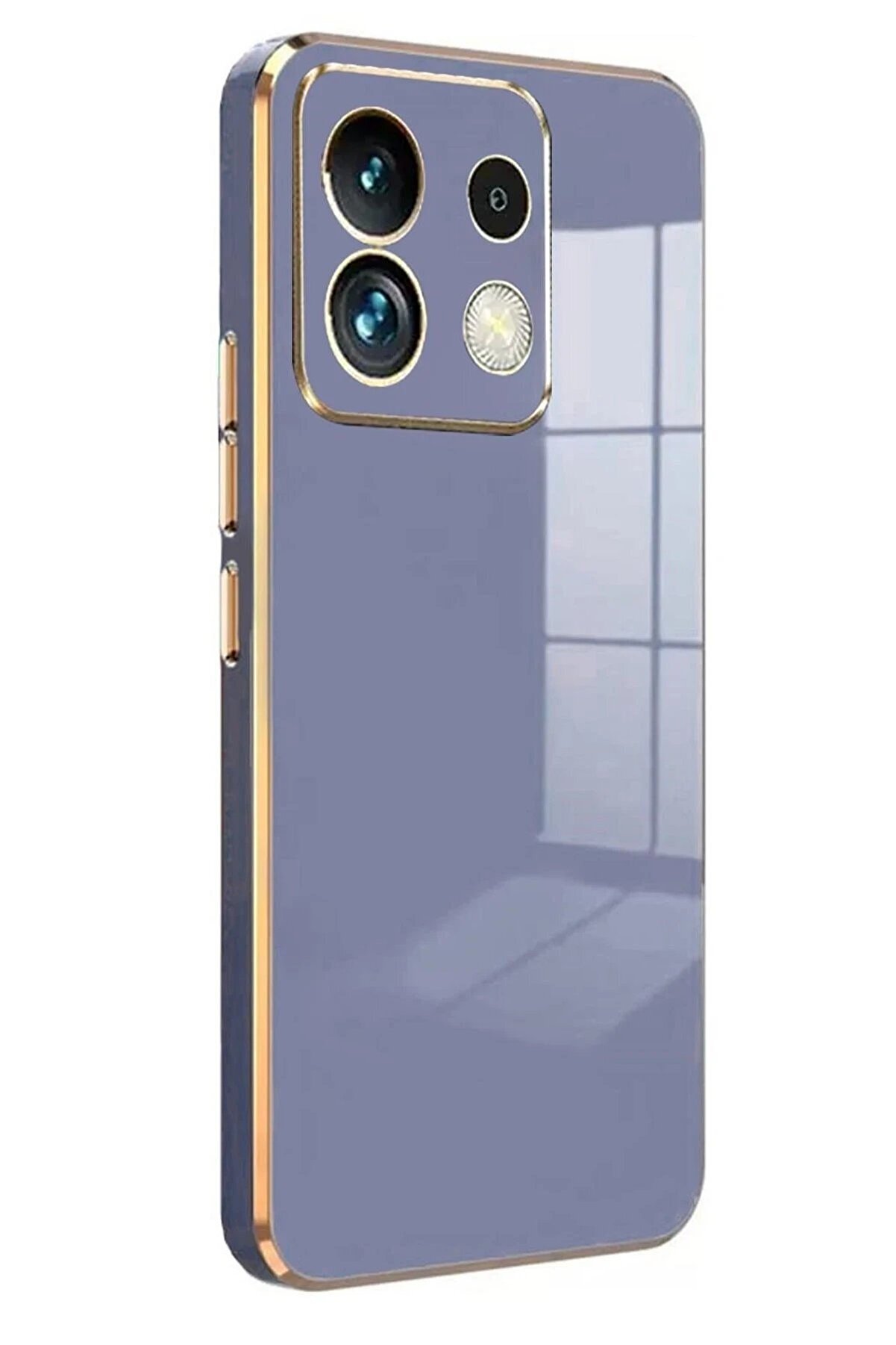 Xi̇aomi̇ Poco M6 Pro 4G Kılıf Volet Si̇li̇kon - Mavi̇ - Dropx6892-1847