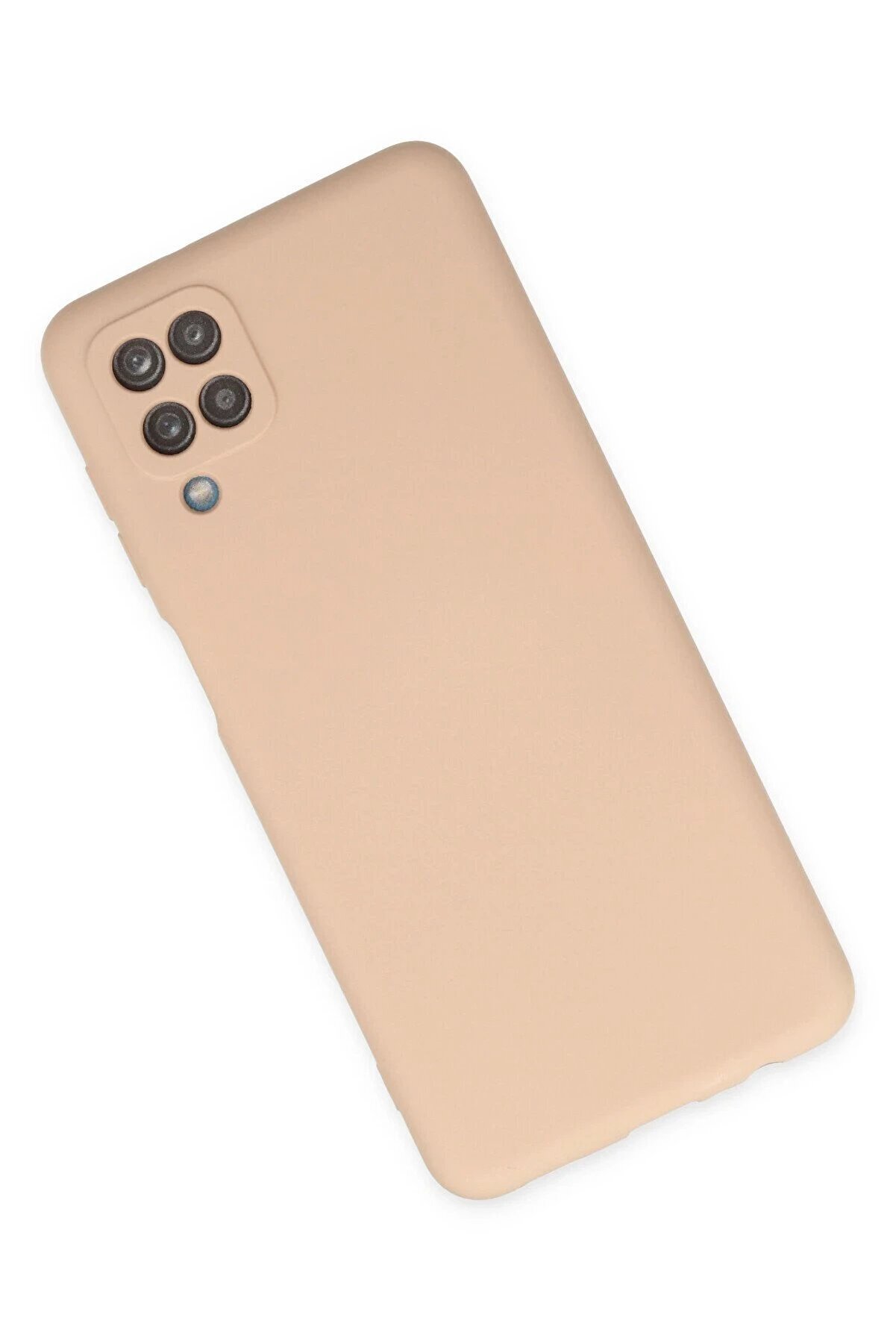 Samsung Galaxy A12 Kılıf Nano İçi̇ Kadi̇fe Si̇li̇kon - Pudra - Dropx9958-6390