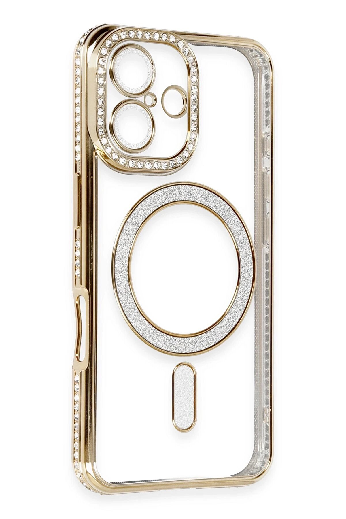 İphone 16 Kılıf Joke Si̇mli̇ Magneti̇csafe Kılıf - Gold - Dropx7540-2815