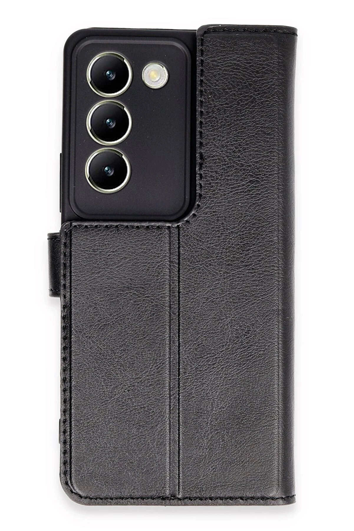 CepteToptan Vivo V30 Lite 4G Kılıf Trend S Plus Kapaklı Kılıf - Siyah - DROPX6798-9440