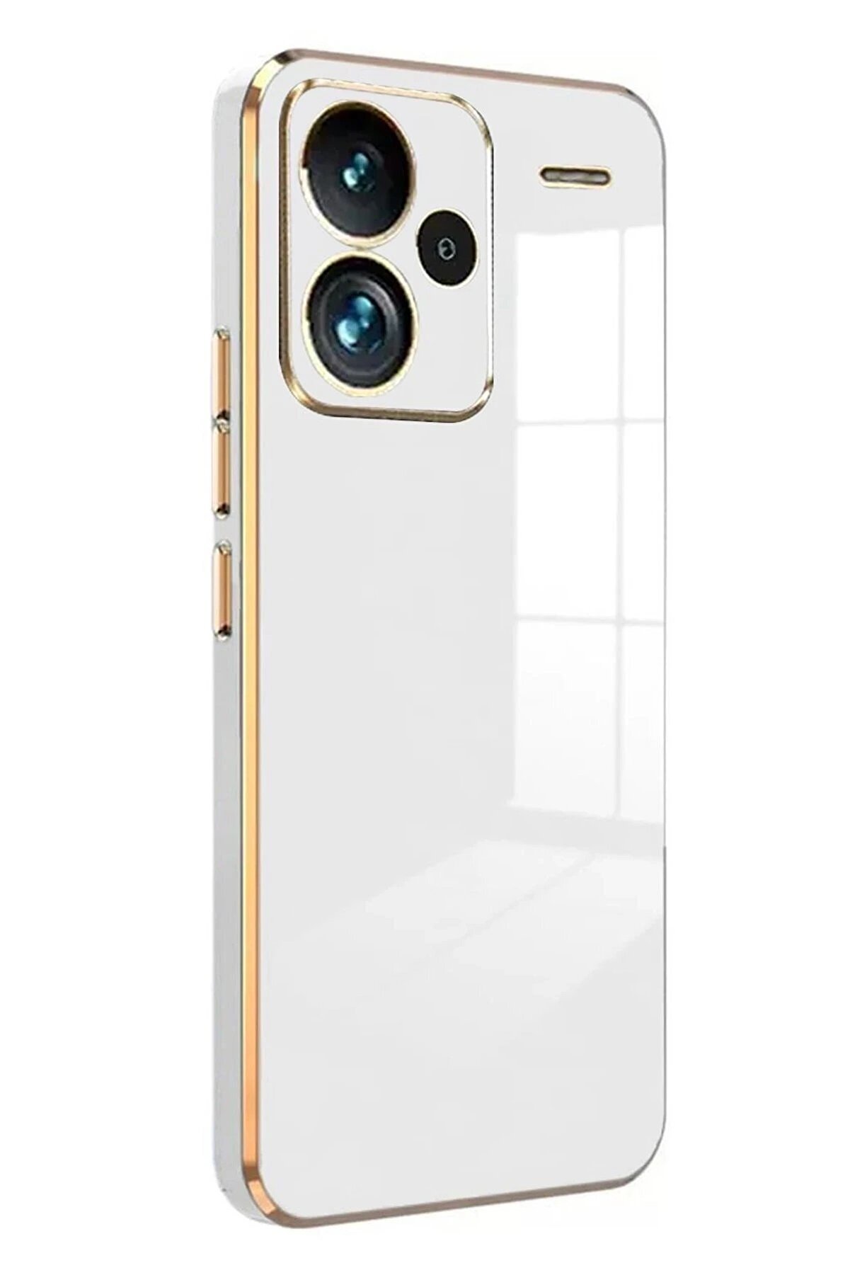 Xi̇aomi̇ Redmi̇ Note 13 Pro Plus Kılıf Volet Si̇li̇kon - Beyaz - Dropx5859-8197