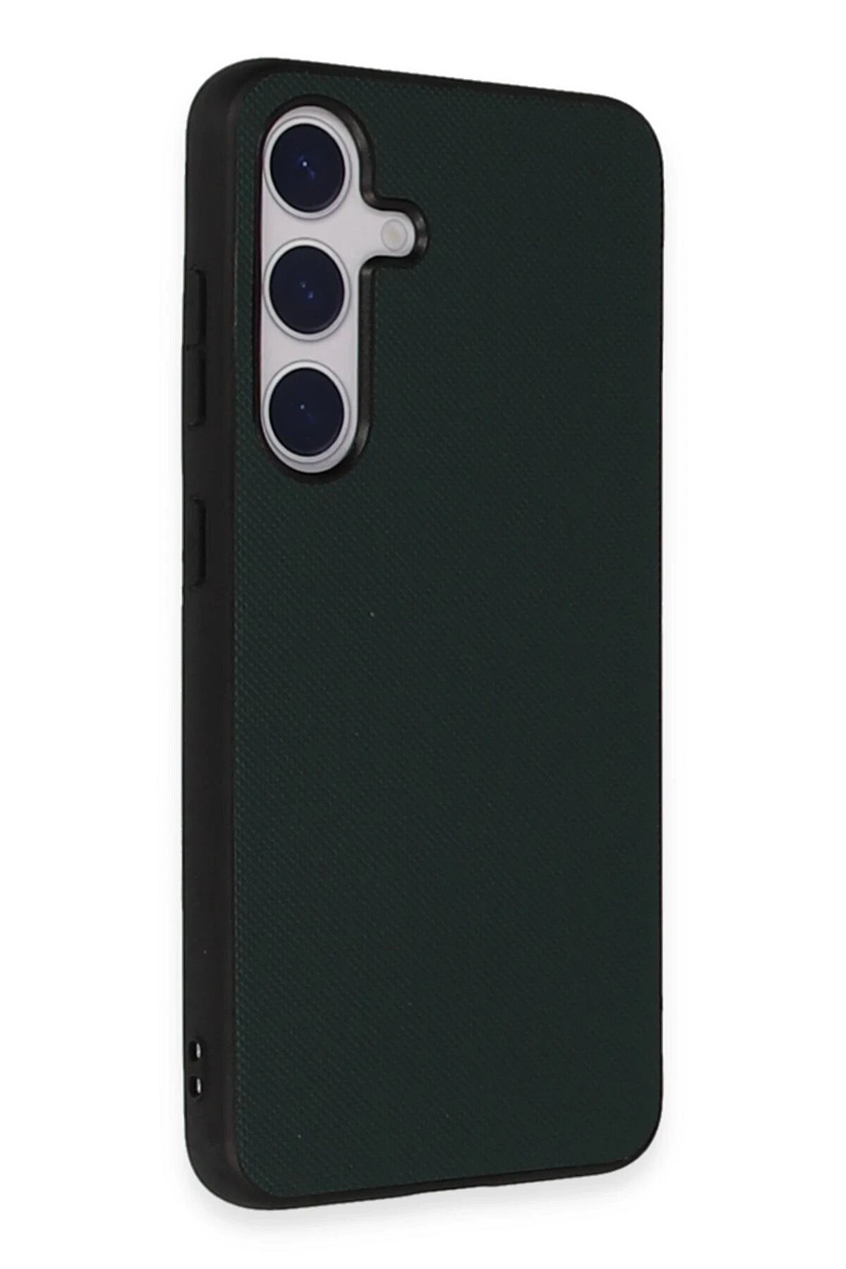 CepteToptan Samsung Galaxy S24 Kılıf Taft Kapak - Koyu Yeşil - DROPX3033-5894