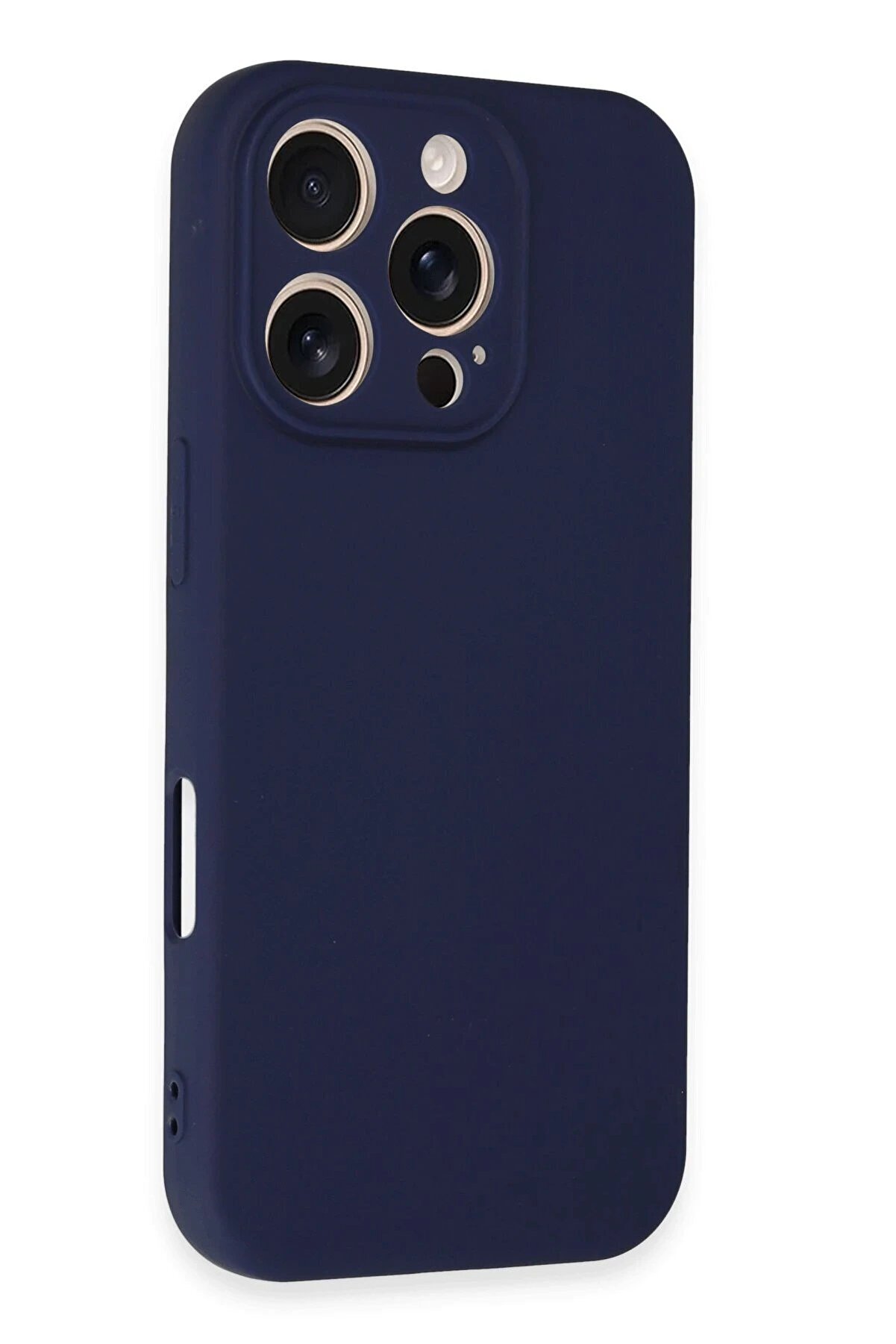 İphone 16 Pro Kılıf Fi̇rst Si̇li̇kon - Laci̇vert - Dropx3049-6082