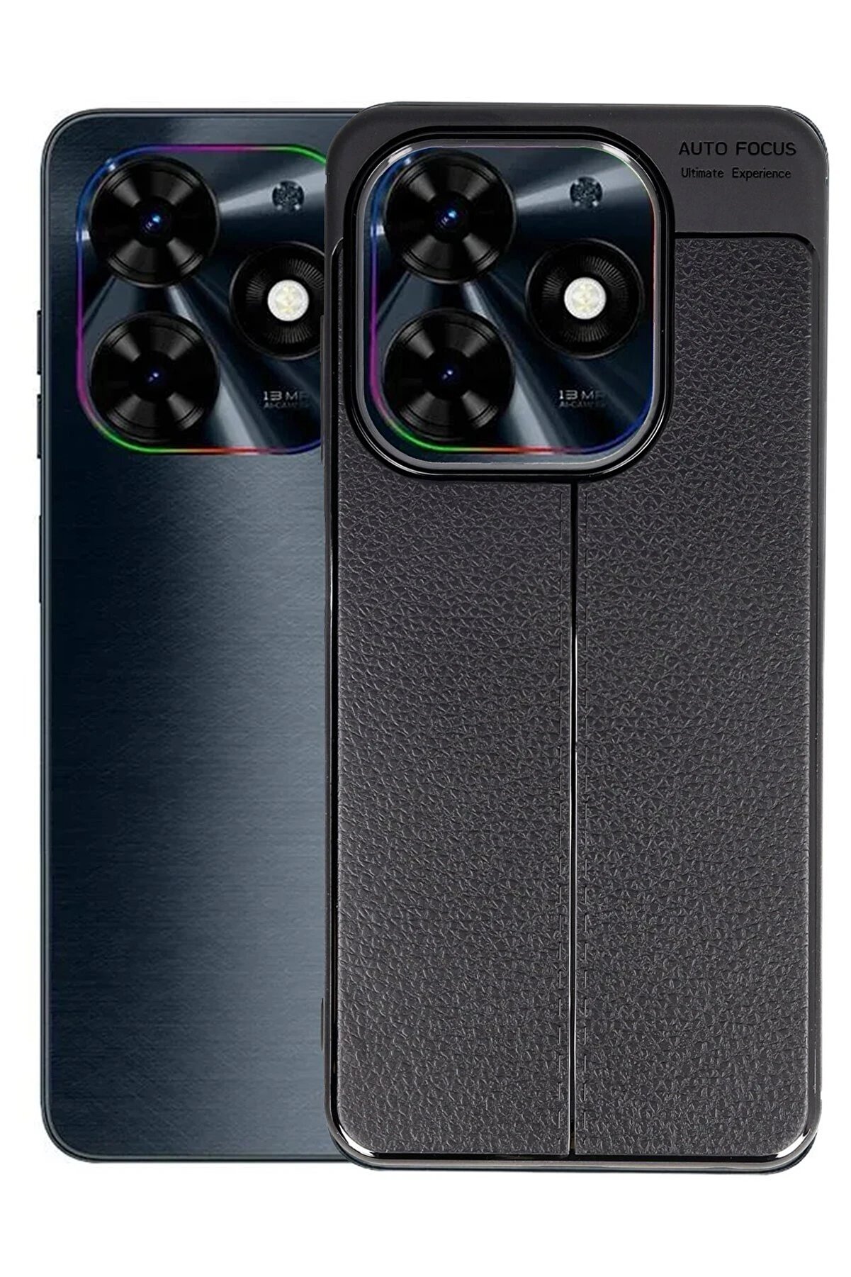 Tecno Spark Go 2024 Kılıf Auto Focus Kapak - Si̇yah - Dropx6406-5329