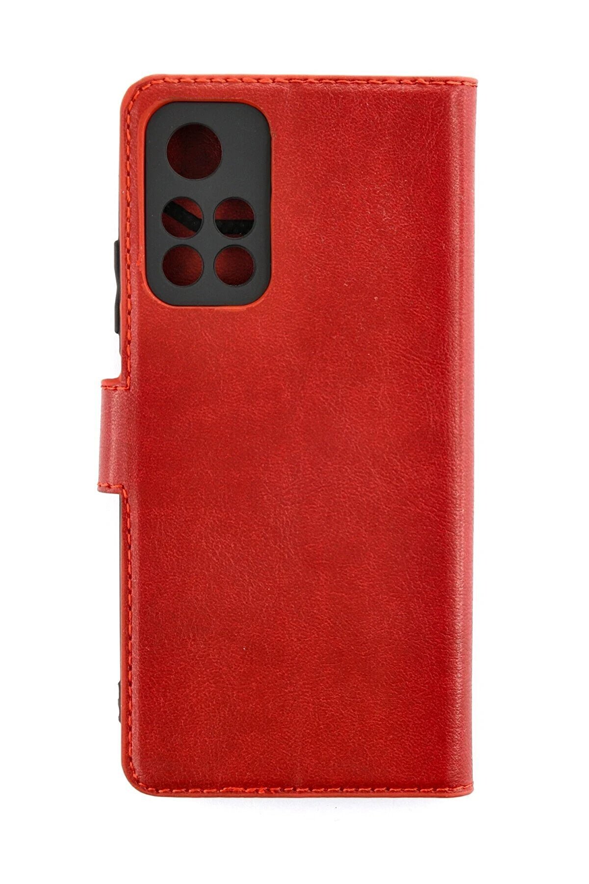 CepteToptan Xiaomi Redmi Note 11T Kılıf Trend S Plus Kapaklı Kılıf - Kırmızı - DROPX5764-7961