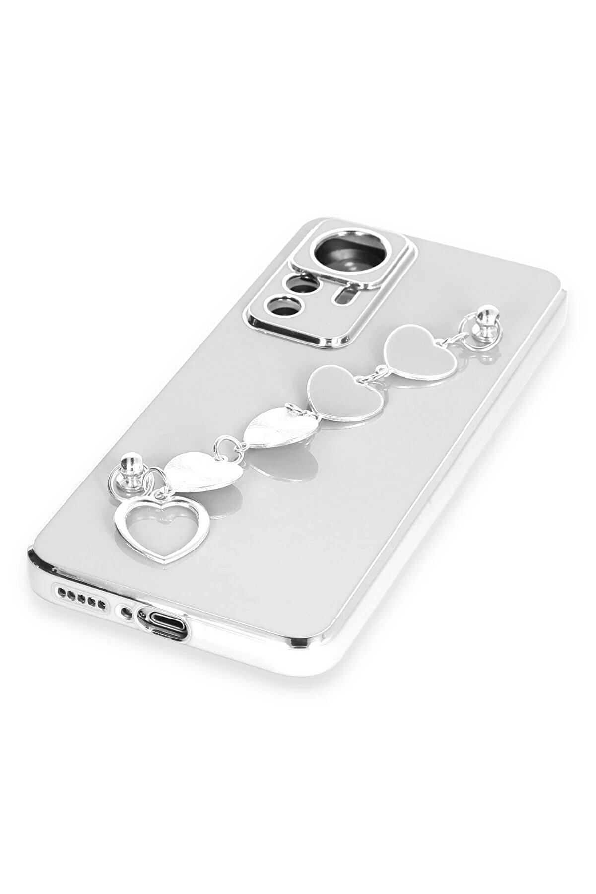 Xi̇aomi̇ Mi̇ 12T Pro Kılıf Esi̇la Si̇li̇kon - Beyaz - Dropx8874-8683