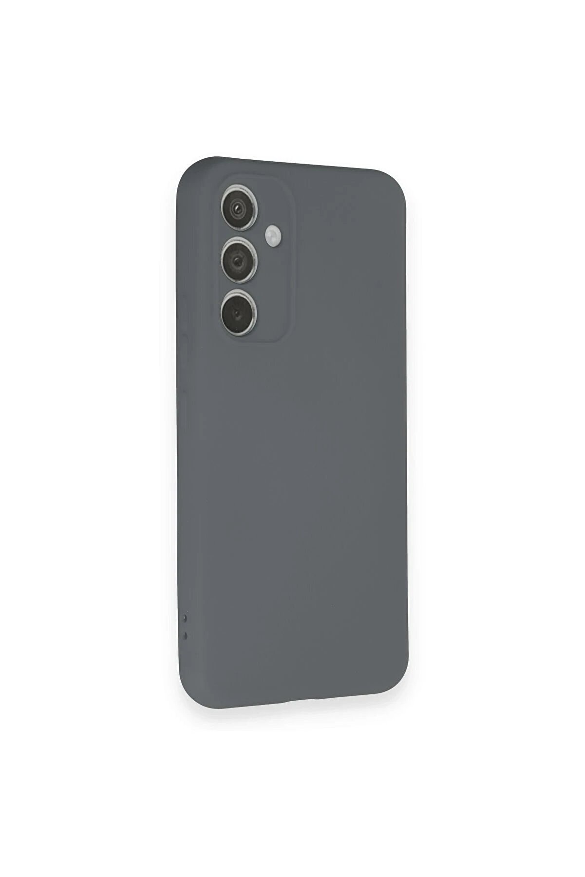 Samsung Galaxy A34 5G Kılıf Nano İ&ccedil;i̇ Kadi̇fe Si̇li̇kon - Gri̇ - Dropx3807-9952