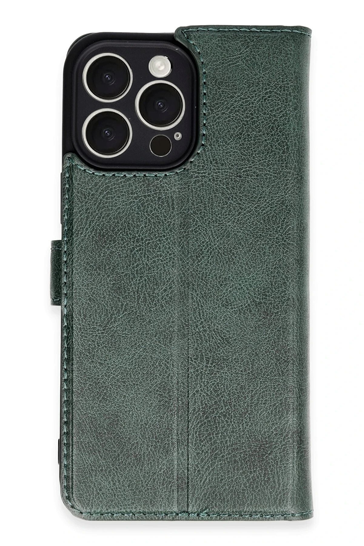 CepteToptan iPhone 16 Pro Max Kılıf Trend S Plus Kapaklı Kılıf - Yeşil - DROPX1313-8557