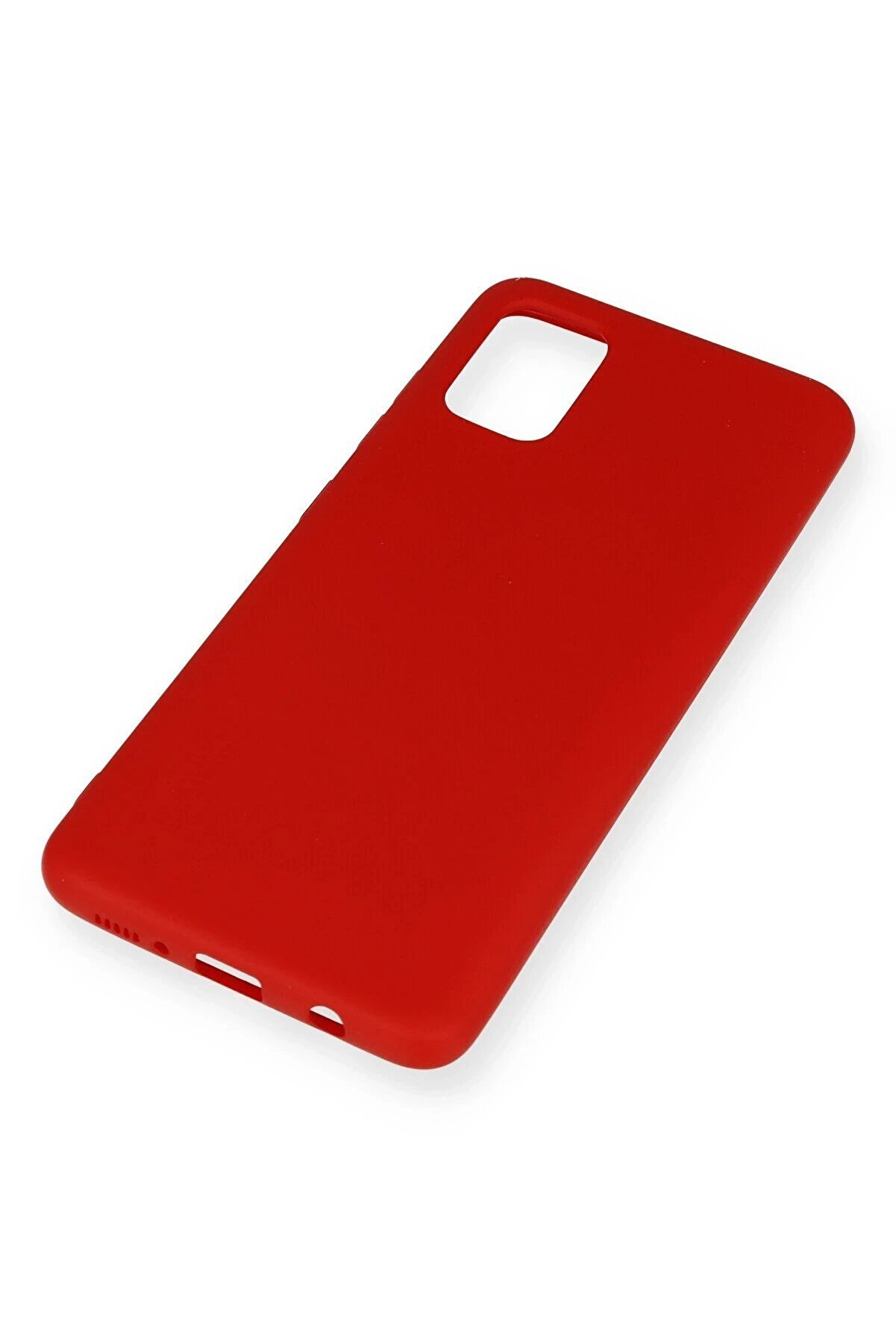 Samsung Galaxy A51 Kılıf Nano İ&ccedil;i̇ Kadi̇fe Si̇li̇kon - Kırmızı - Dropx3828-3301