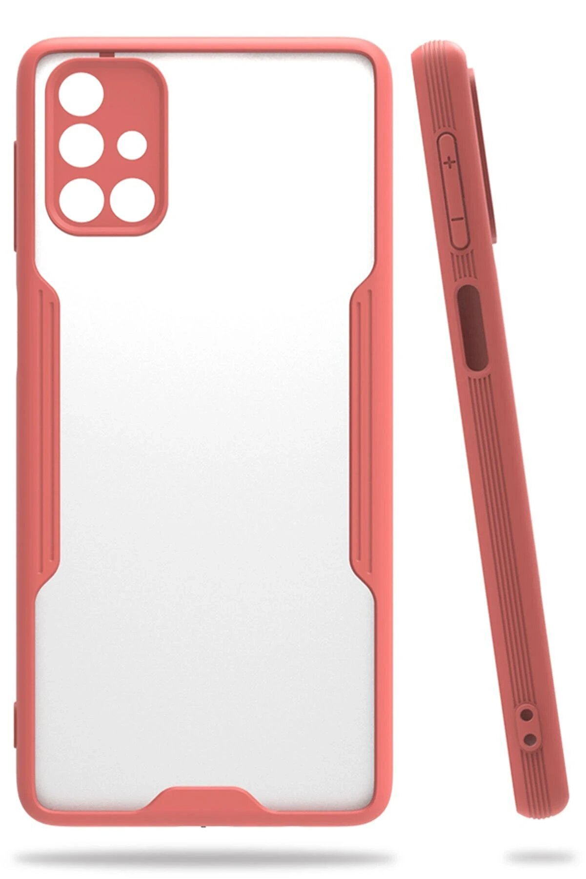 CepteToptan Samsung Galaxy M31S Kılıf Platin Silikon - Pembe - DROPX5913-1063