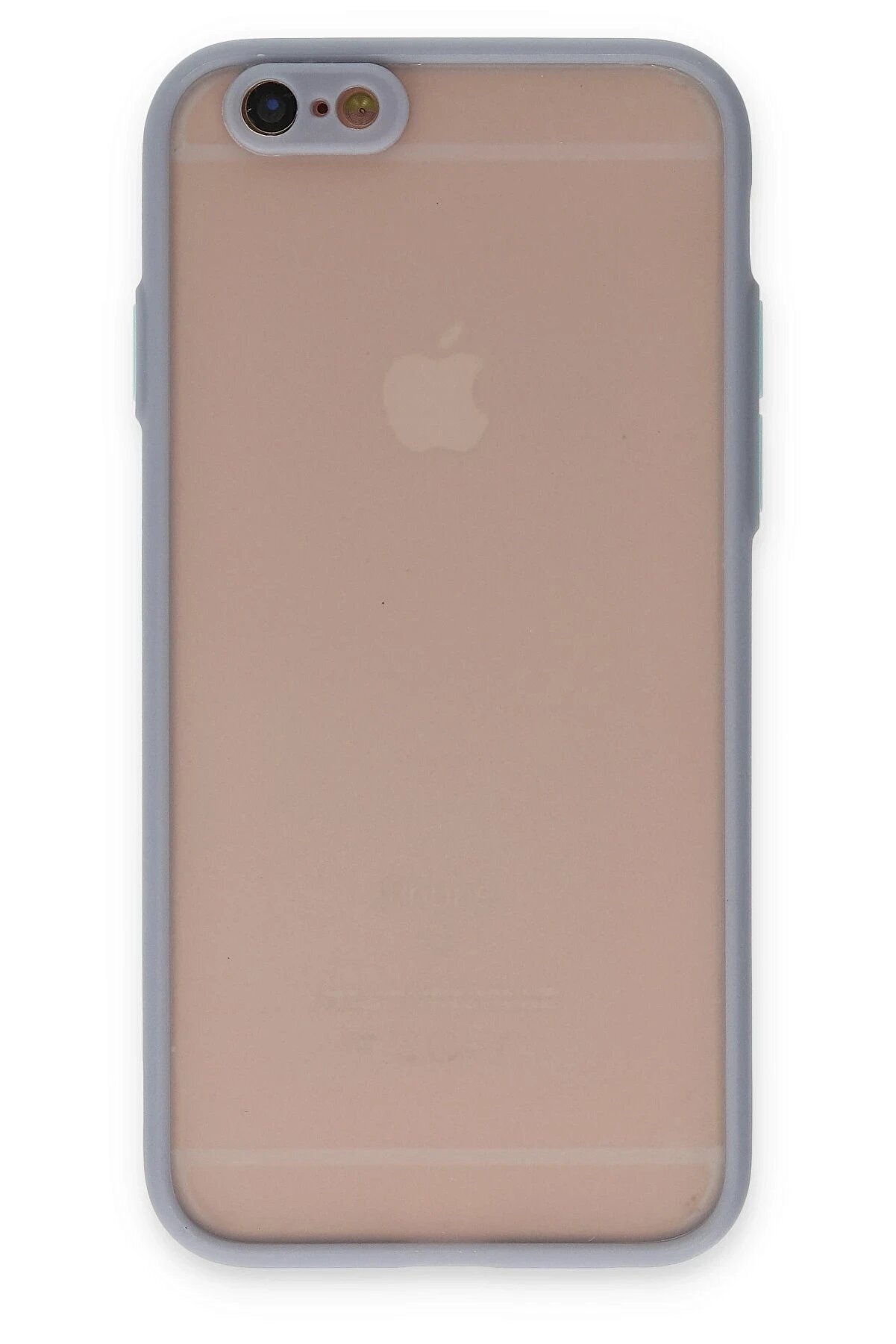 CepteToptan iPhone 6 Kılıf Montreal Silikon Kapak - Gri - DROPX4969-1458