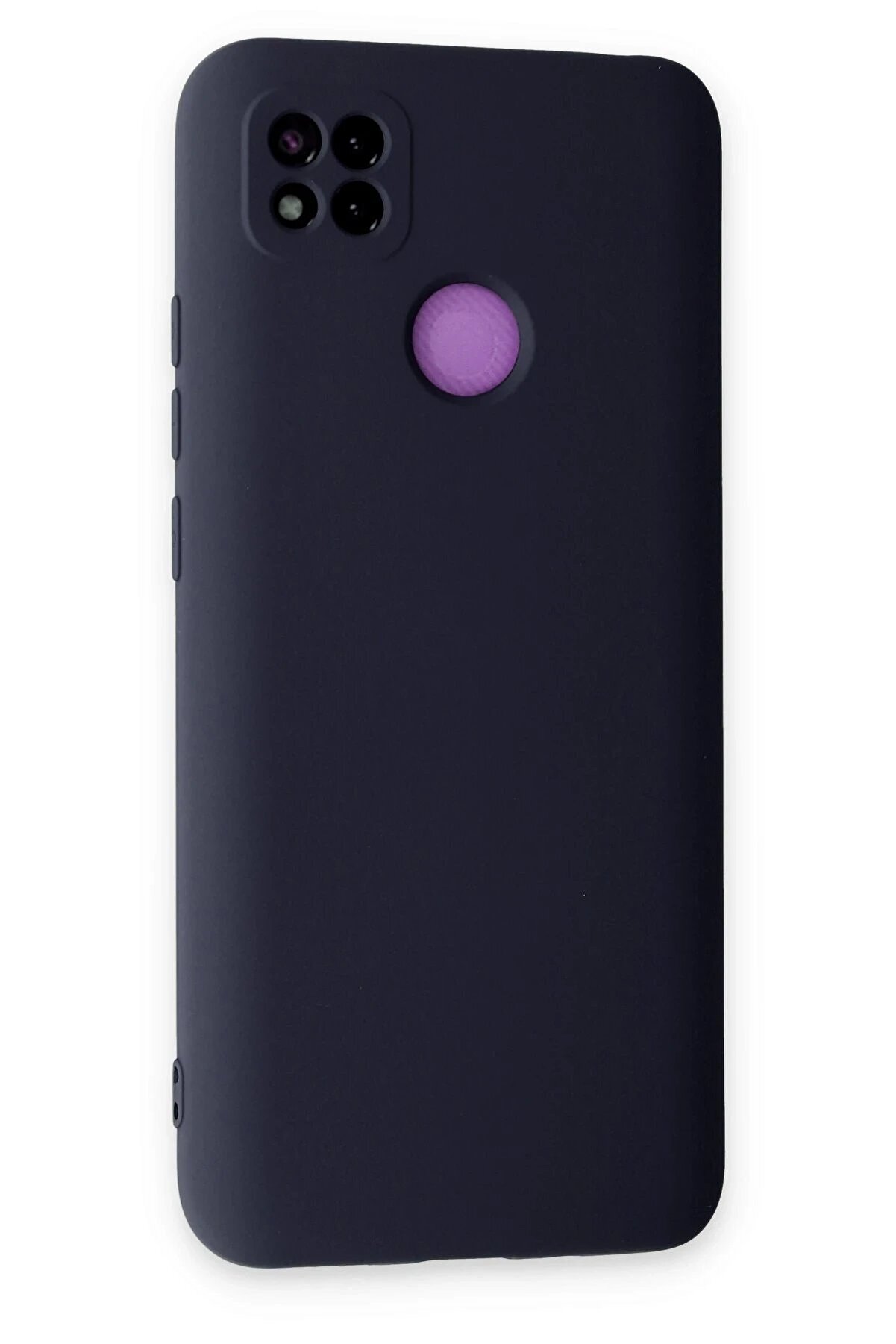 Xi̇aomi̇ Redmi̇ 9C Kılıf Nano İ&ccedil;i̇ Kadi̇fe Si̇li̇kon - Laci̇vert - Dropx5454-2348