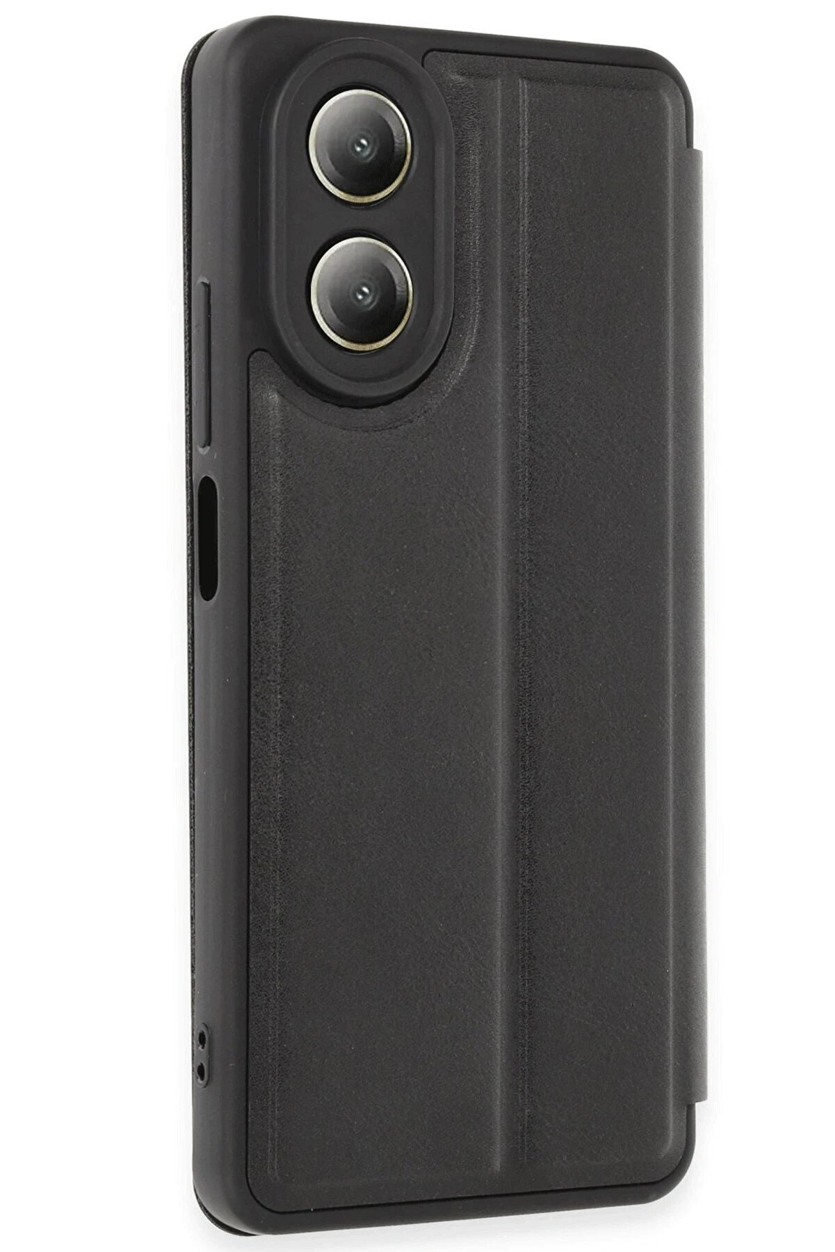Oppo A38 Kılıf Fli̇p Cover - Si̇yah - Dropx4367-9615