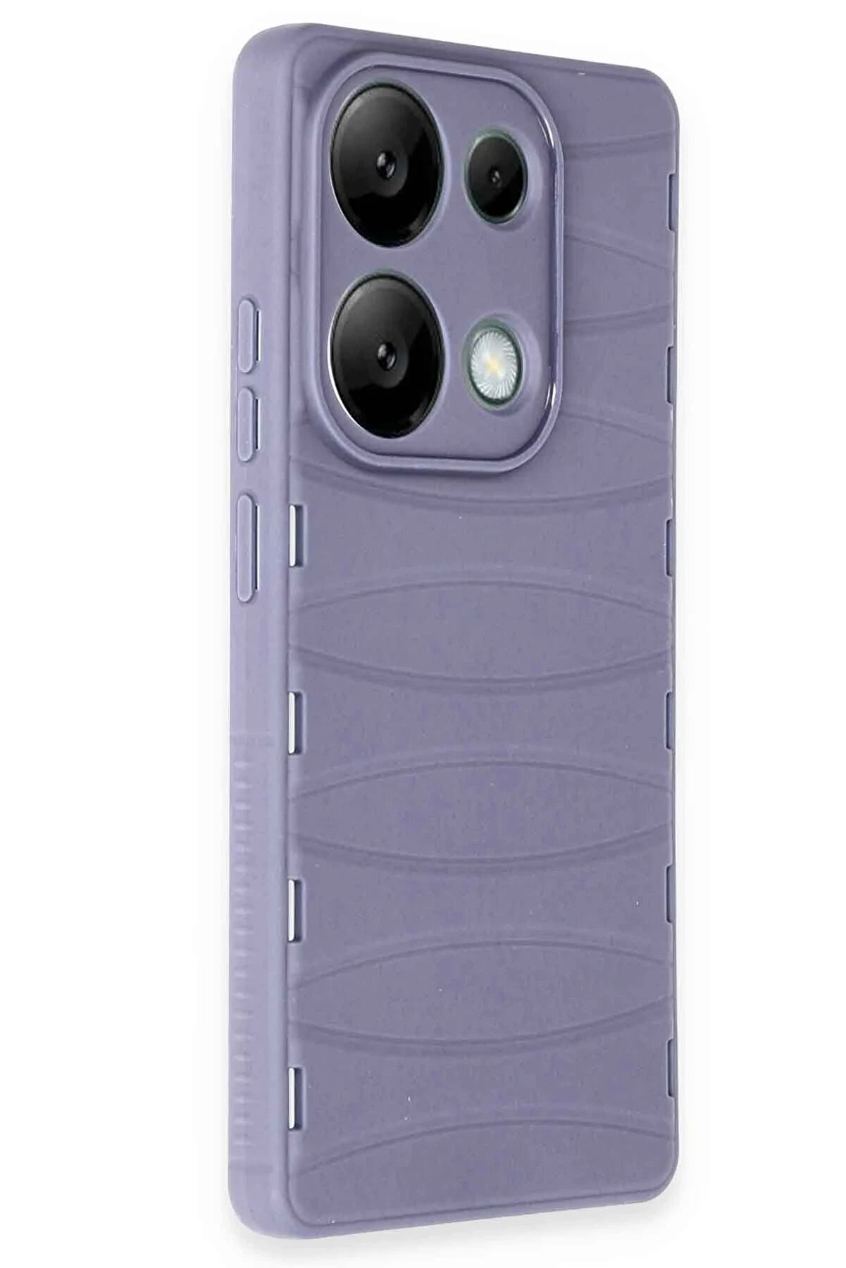 Xi̇aomi̇ Redmi̇ Note 13 Pro 4G Kılıf Bi̇bercas Si̇li̇kon Kapak - Li̇la - Dropx5349-9611