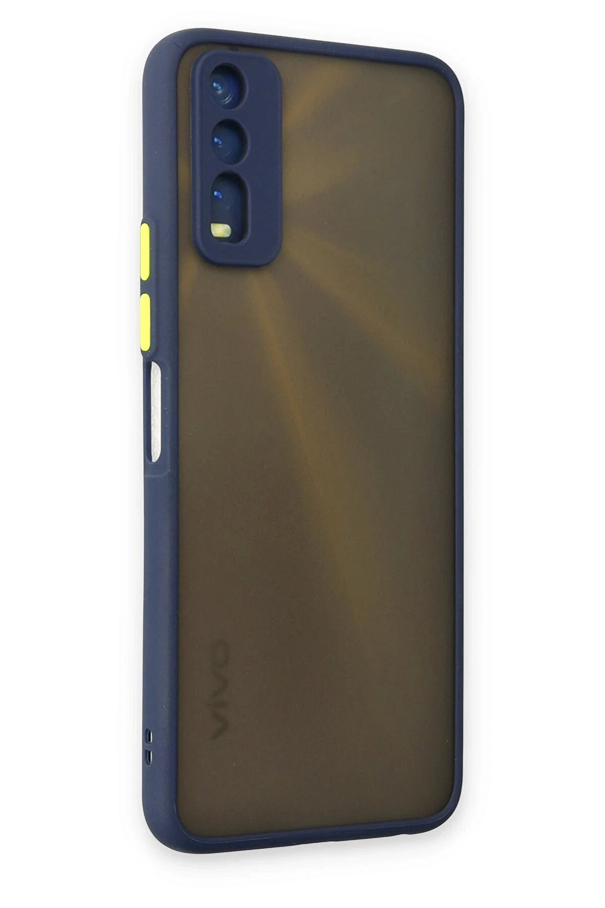 Vi̇vo Y11S Kılıf Montreal Si̇li̇kon Kapak - Laci̇vert - Dropx2589-2062