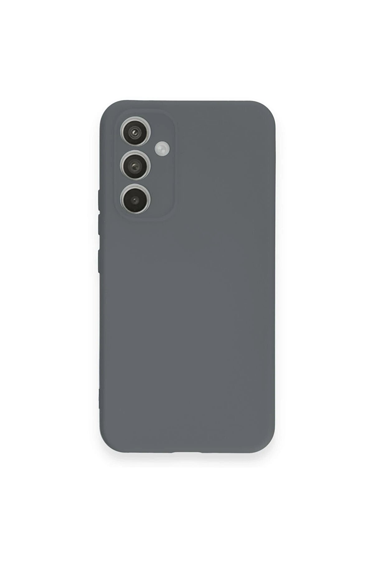 CepteToptan Samsung Galaxy A54 5G Kılıf Nano i&ccedil;i Kadife Silikon - Gri - DROPX9737-9635