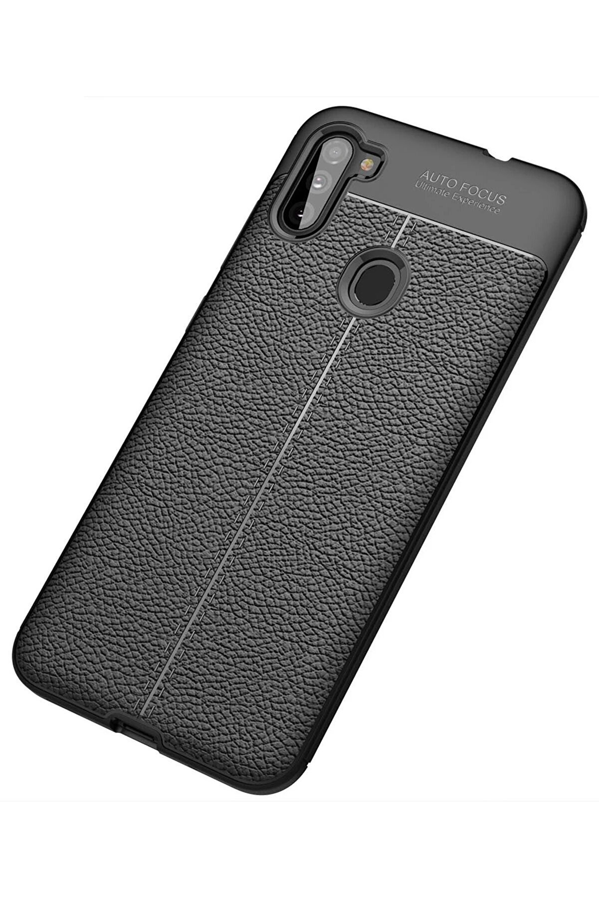 Samsung Galaxy A11 Kılıf Auto Focus Kapak - Si̇yah - Dropx9151-2308