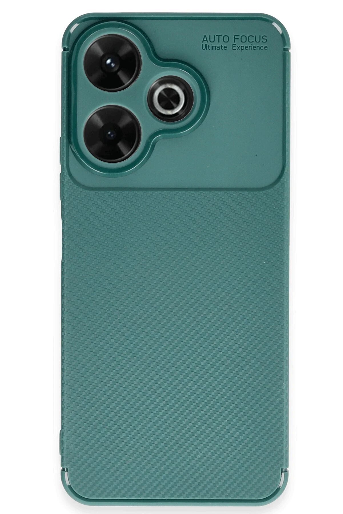 Xi̇aomi̇ Redmi̇ 13 4G Kılıf Auto Focus Karbon Kapak - Koyu Yeşi̇l - Dropx4796-8754